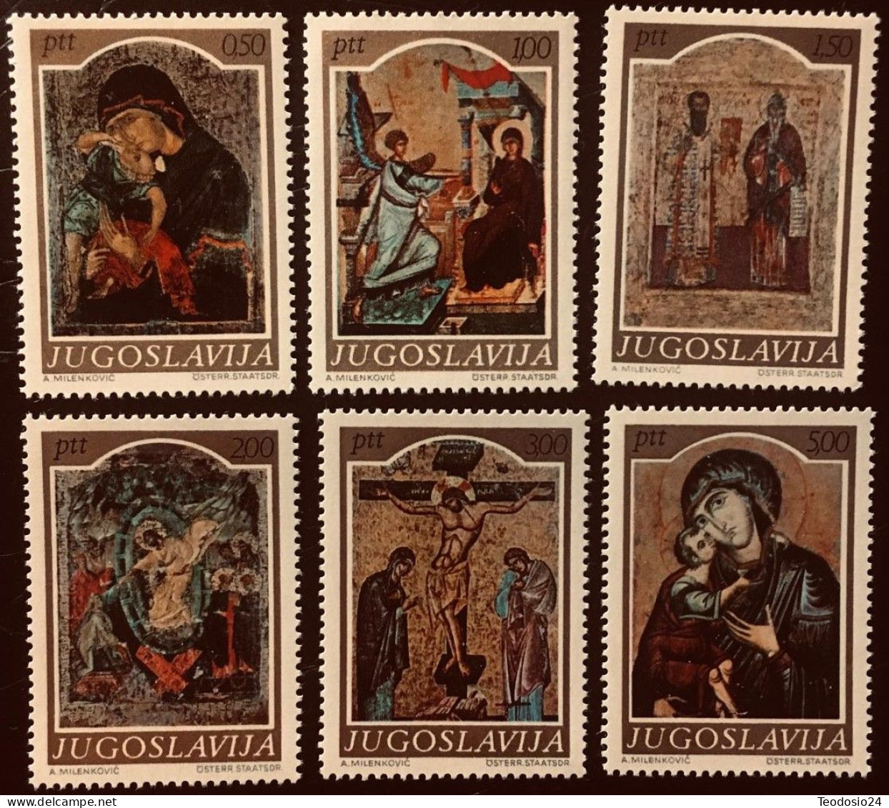 YUGOSLAVIA 1968  1171 A 1176 ** - Unused Stamps