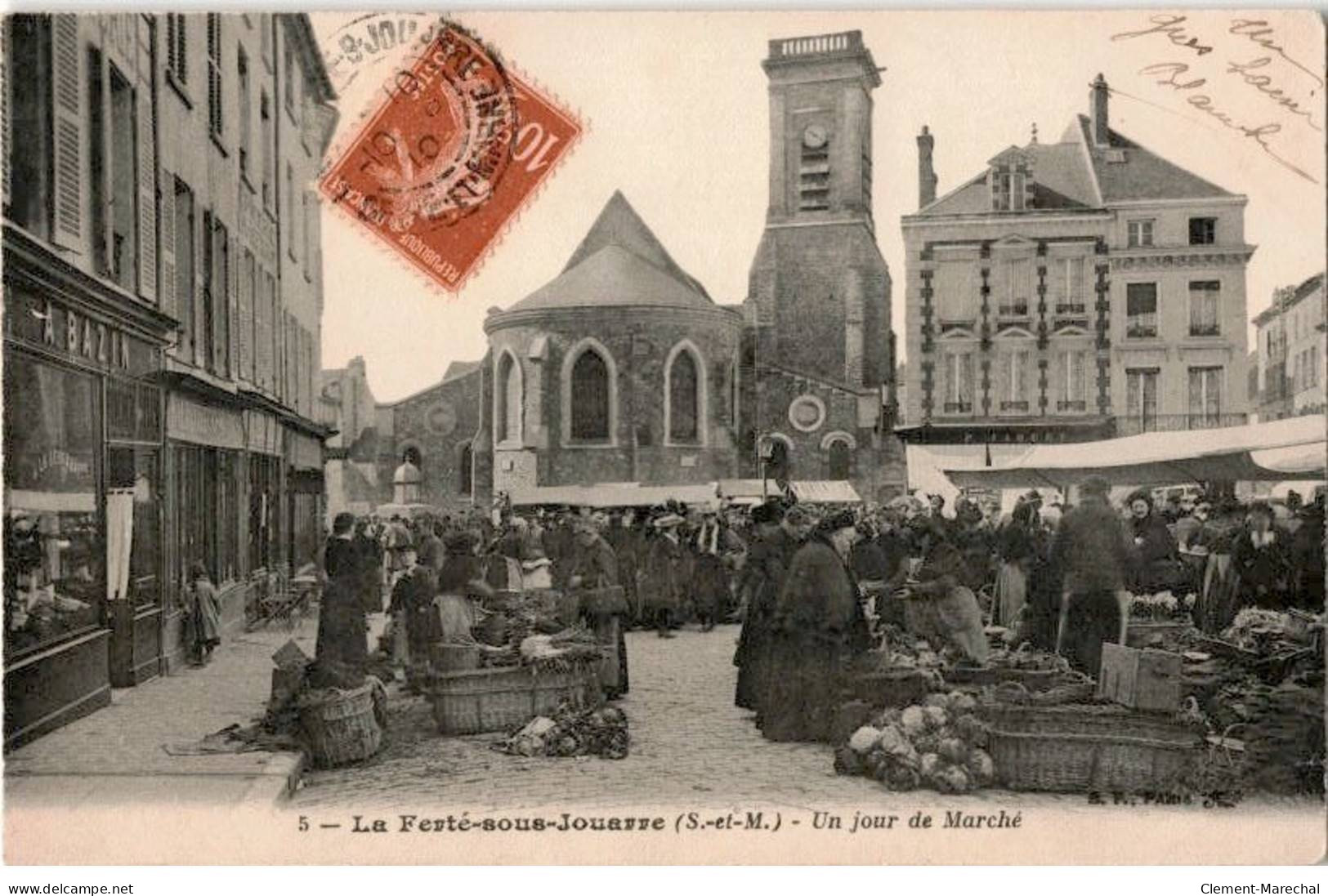 LA FERTE SOUS JOUARRE: Un Jour De Marché - Très Bon état - La Ferte Sous Jouarre