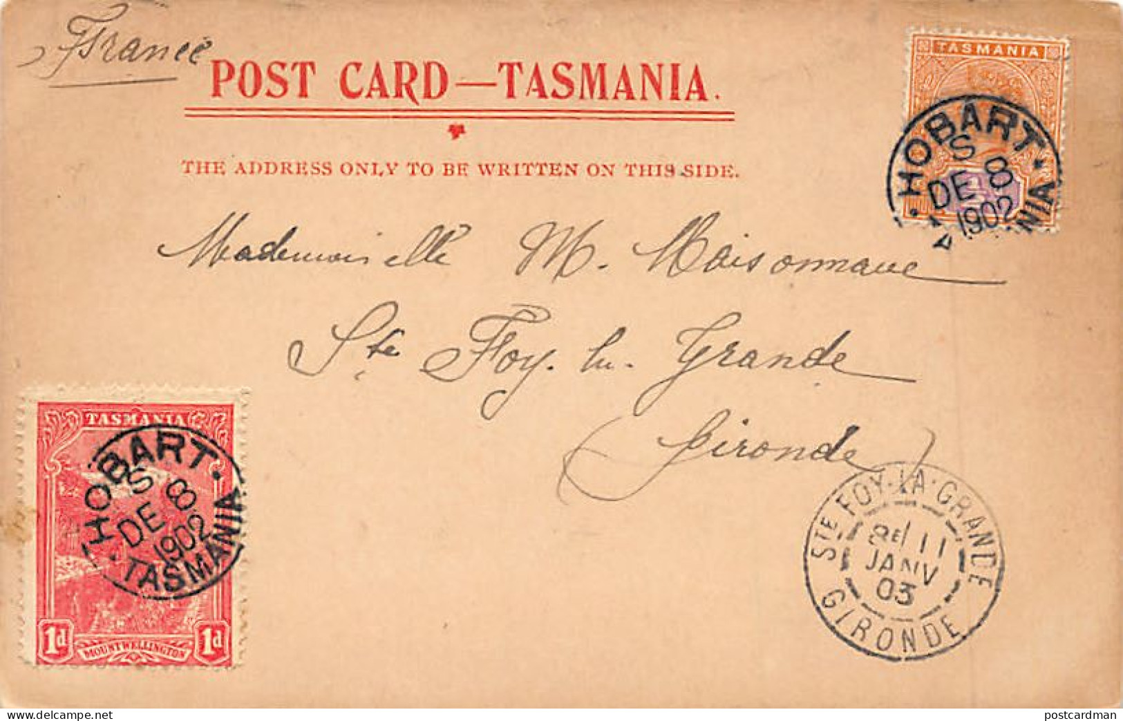 Mount Wellington (TAS) See Scans For Condition - Publ. J. Walch & Sons  - Other & Unclassified