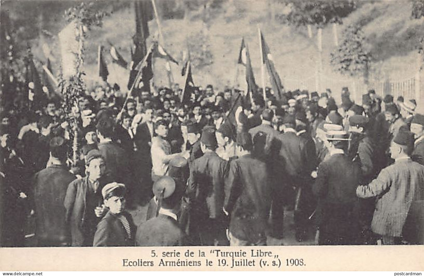 Armeniana - TURKEY - Istanbul - Armenian Schoolboys' Demonstration On 19 July 1908 - Publ. Arakelian. - Armenia