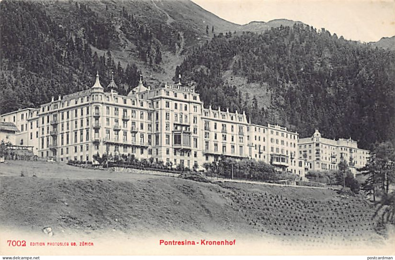 PONTRESINA (GR) Kronenhof - Ed. Photoglob 7002 - Pontresina