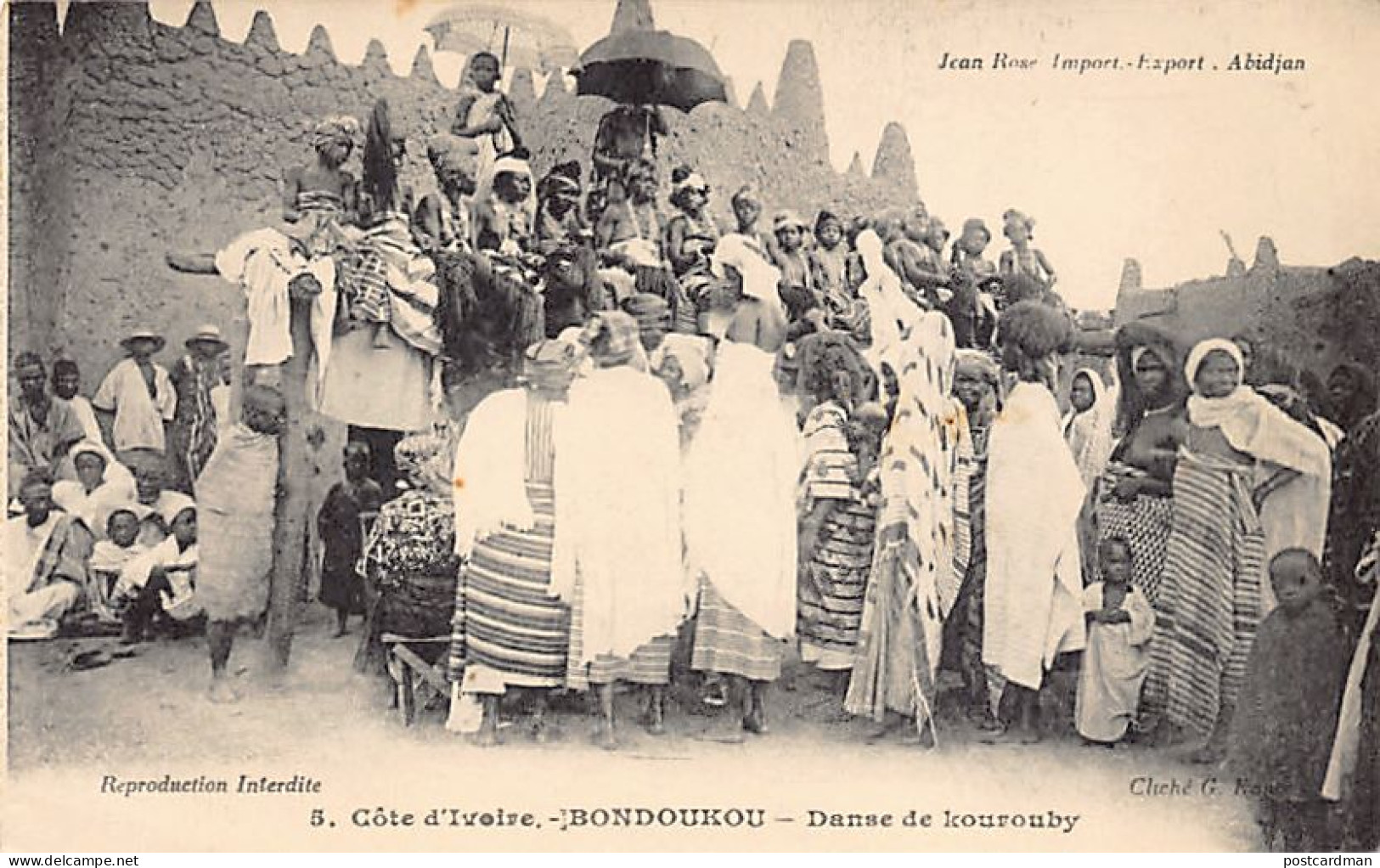 Côte D'Ivoire - BONDOUKOU - Danse De Kourouby - Ed. G. Kanté - J. Rose 5 - Côte-d'Ivoire