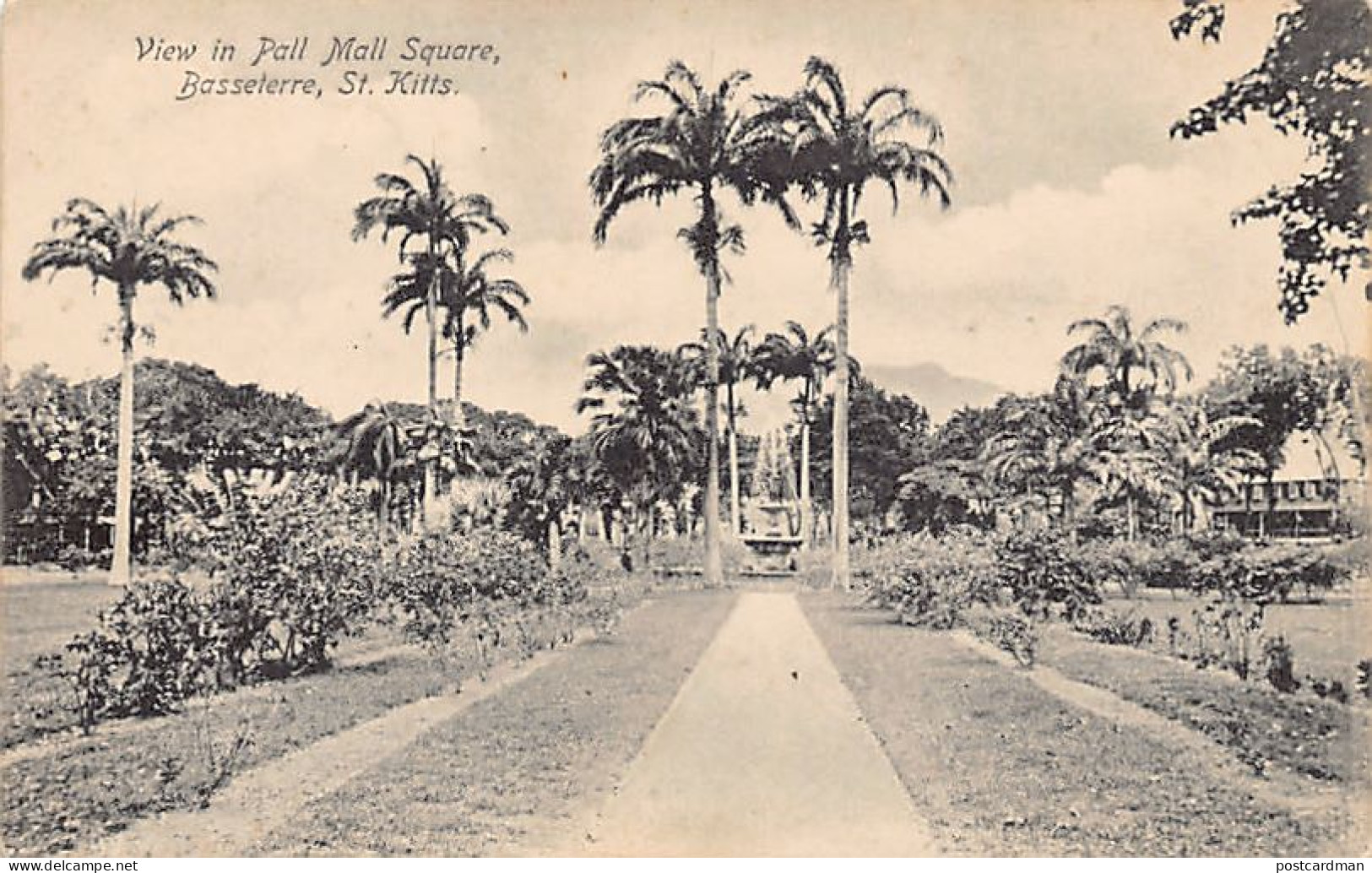 Saint Kitts - BASSETERRE - View In Pall Mall Square - Publ. A. Moure Losada 100A - Saint Kitts And Nevis