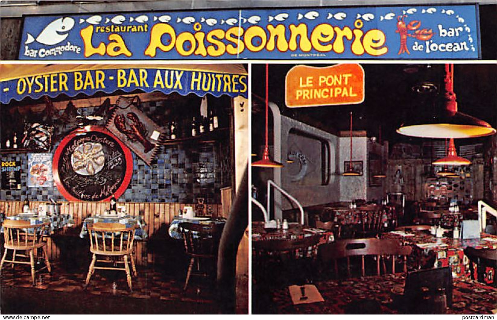 Canada - MONTRÉAL (QC) La Poissonnerie Restaurant, 1498 Stanley St. - Montreal