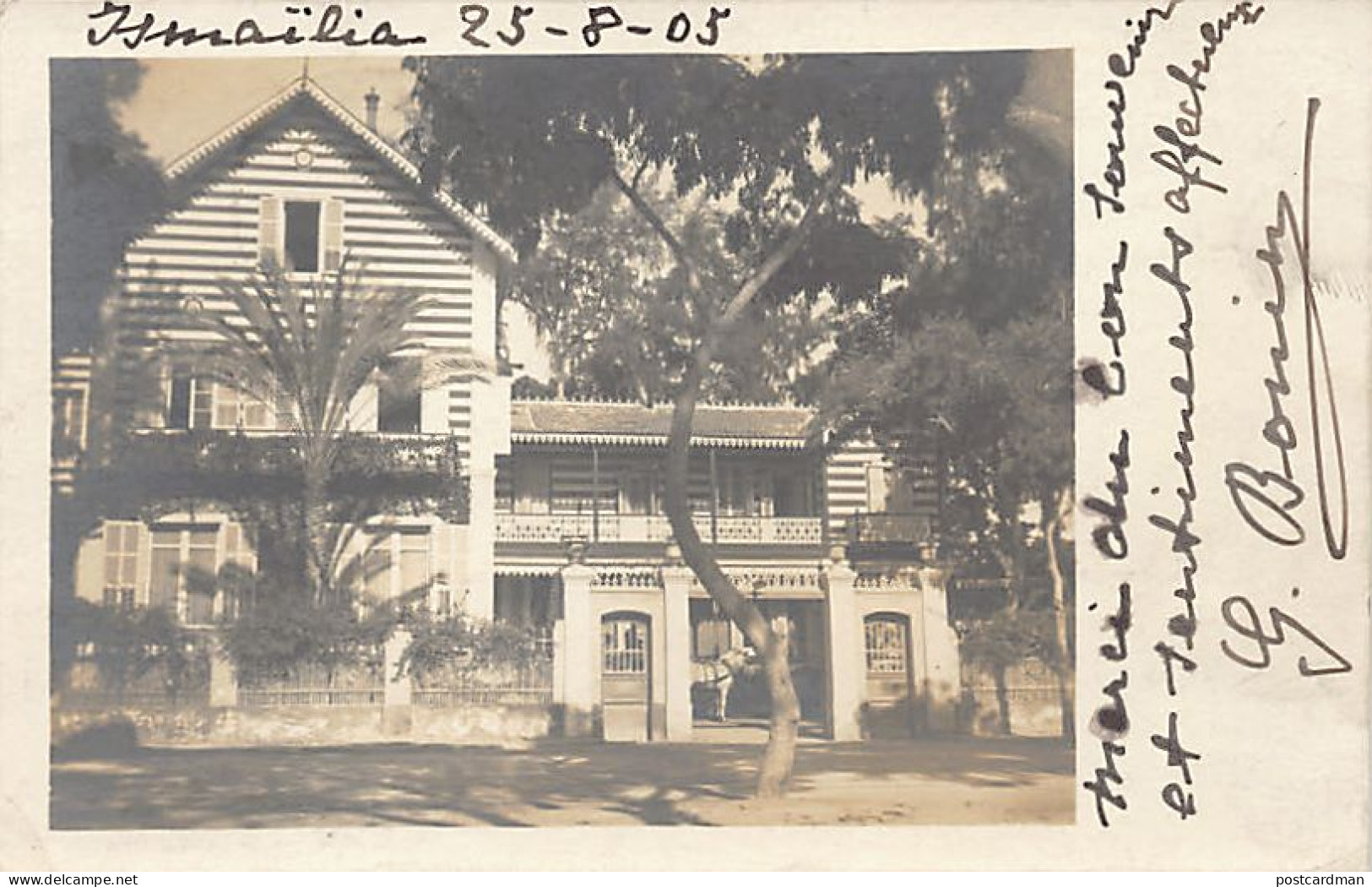 Egypt - ISMAILIA - Ferdinand De Lesseps' House - REAL PHOTO Year 1905 - Publ. Unknown  - Ismaïlia