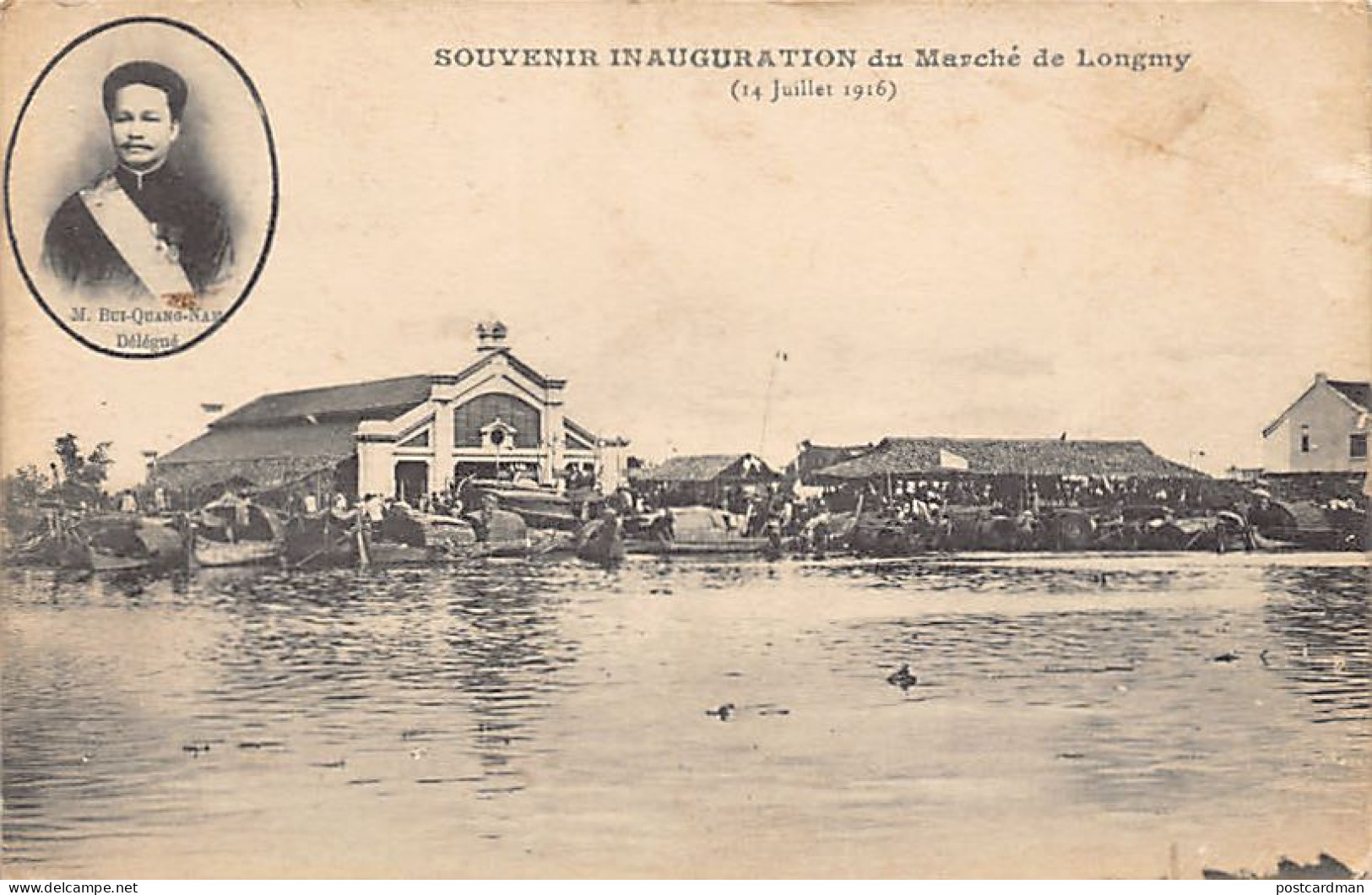 Vietnam - LONGMY - Inauguration Of The Market (14 July 1916), Bui-Quang-Nam The Delegate - Publ. Unknown  - Vietnam