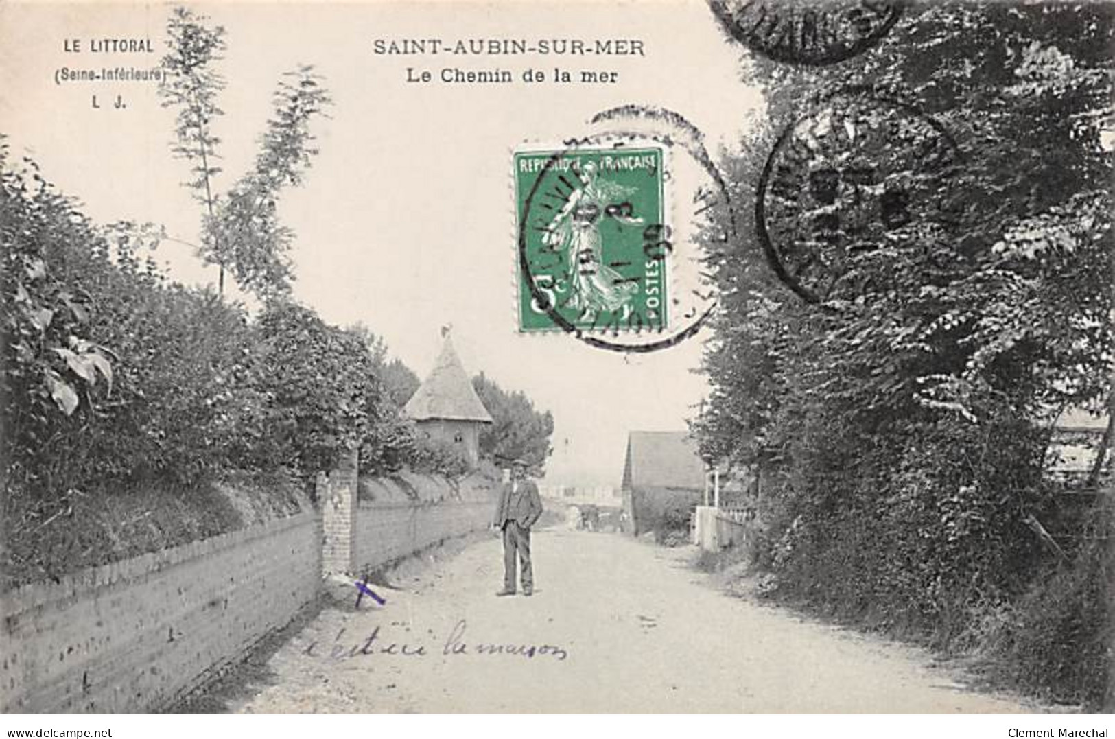 SAINT AUBIN SUR MER - Le Chemin De La Mer - Très Bon état - Saint Aubin