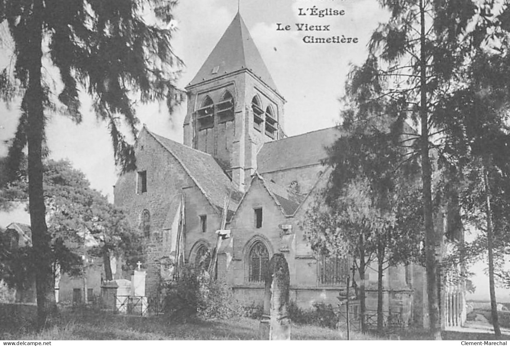 CRAONNE : L'eglise Le Vieux Cimetiere - Tres Bon Etat - Craonne