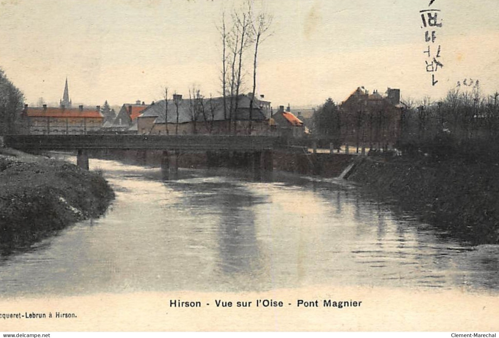 HIRSON : Vue Sur L'oise, Pont Magnier - Tres Bon Etat - Hirson