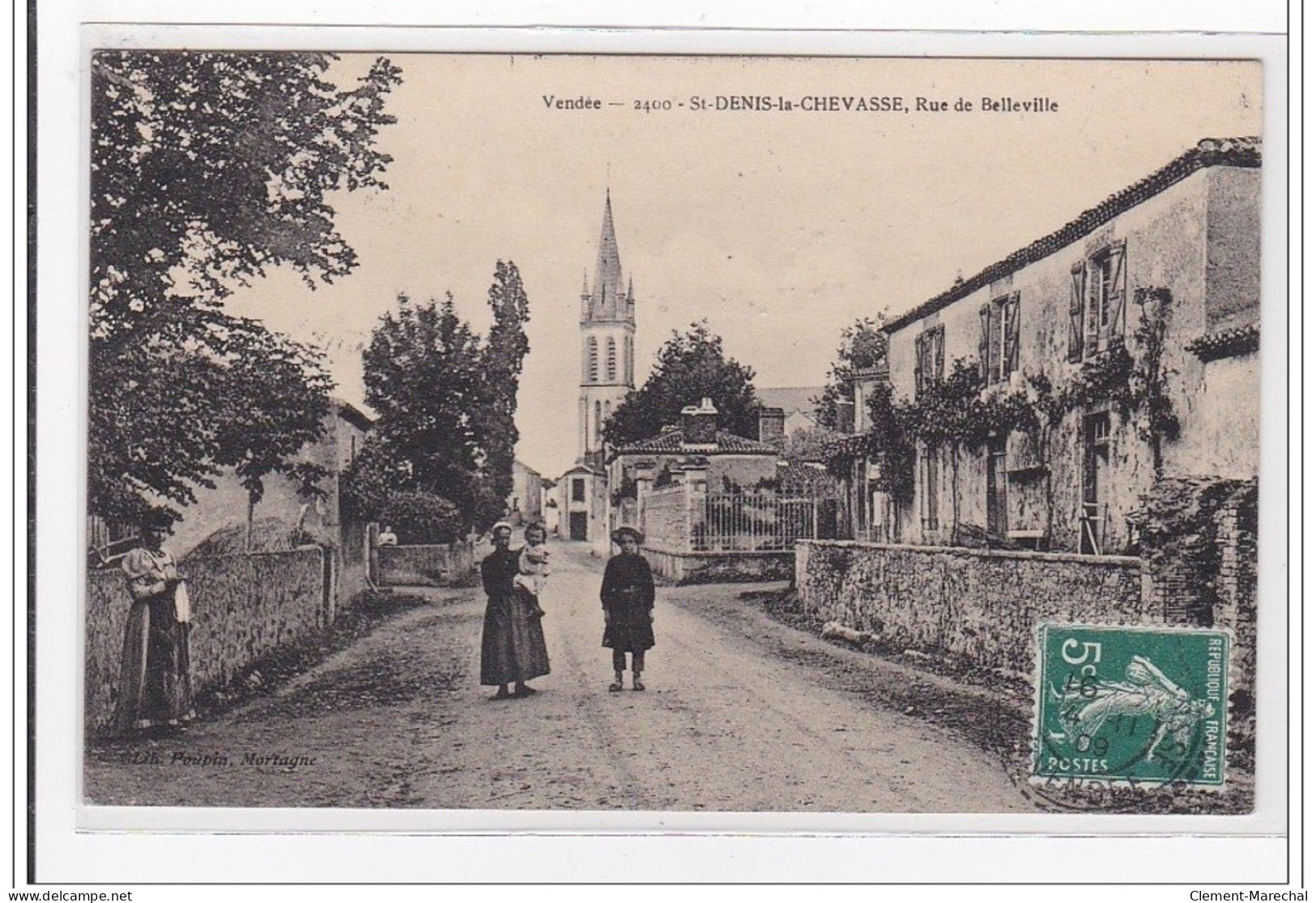 St-DENIS-la-CHEVASSE : Rue De Belleville - Tres Bon Etat - Sonstige & Ohne Zuordnung