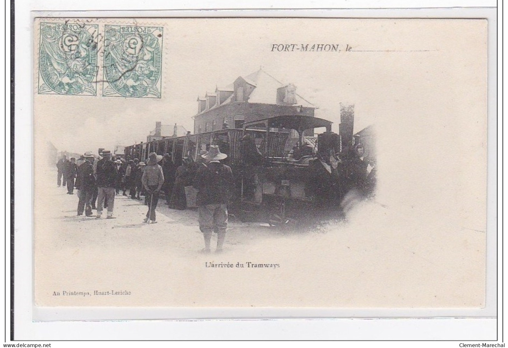FORT-MAHON : L'arrivée Du Tramways - Tres Bon Etat - Fort Mahon