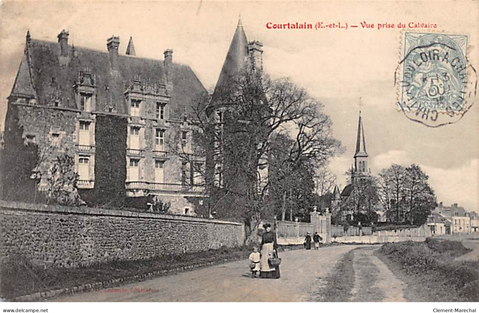 COURTALAIN - Vue Prise Du Calvaire - Très Bon état - Courtalain