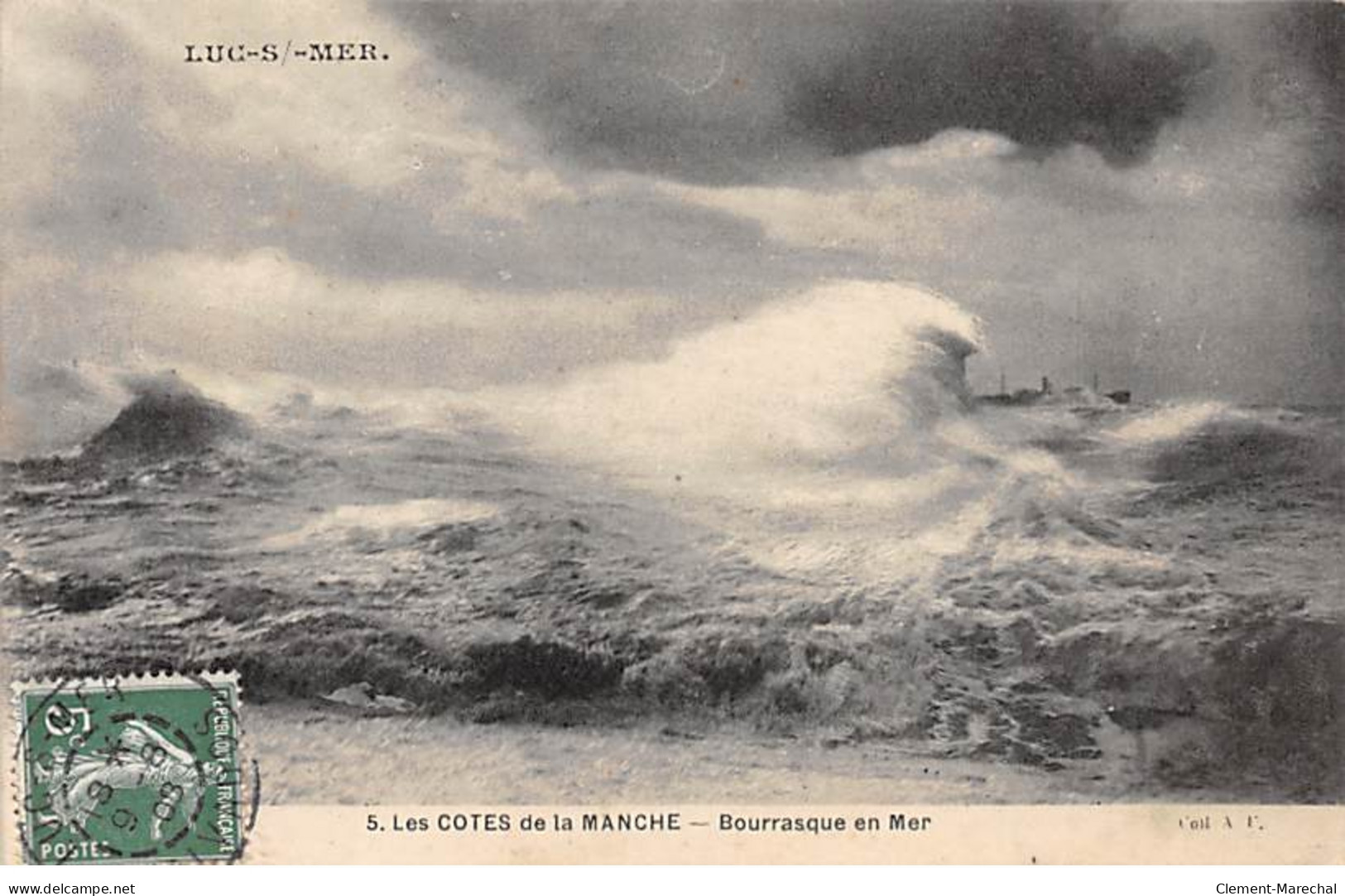 LUC SUR MER - Les Cotes De La Manche - Bourrasque En Mer - Très Bon état - Luc Sur Mer