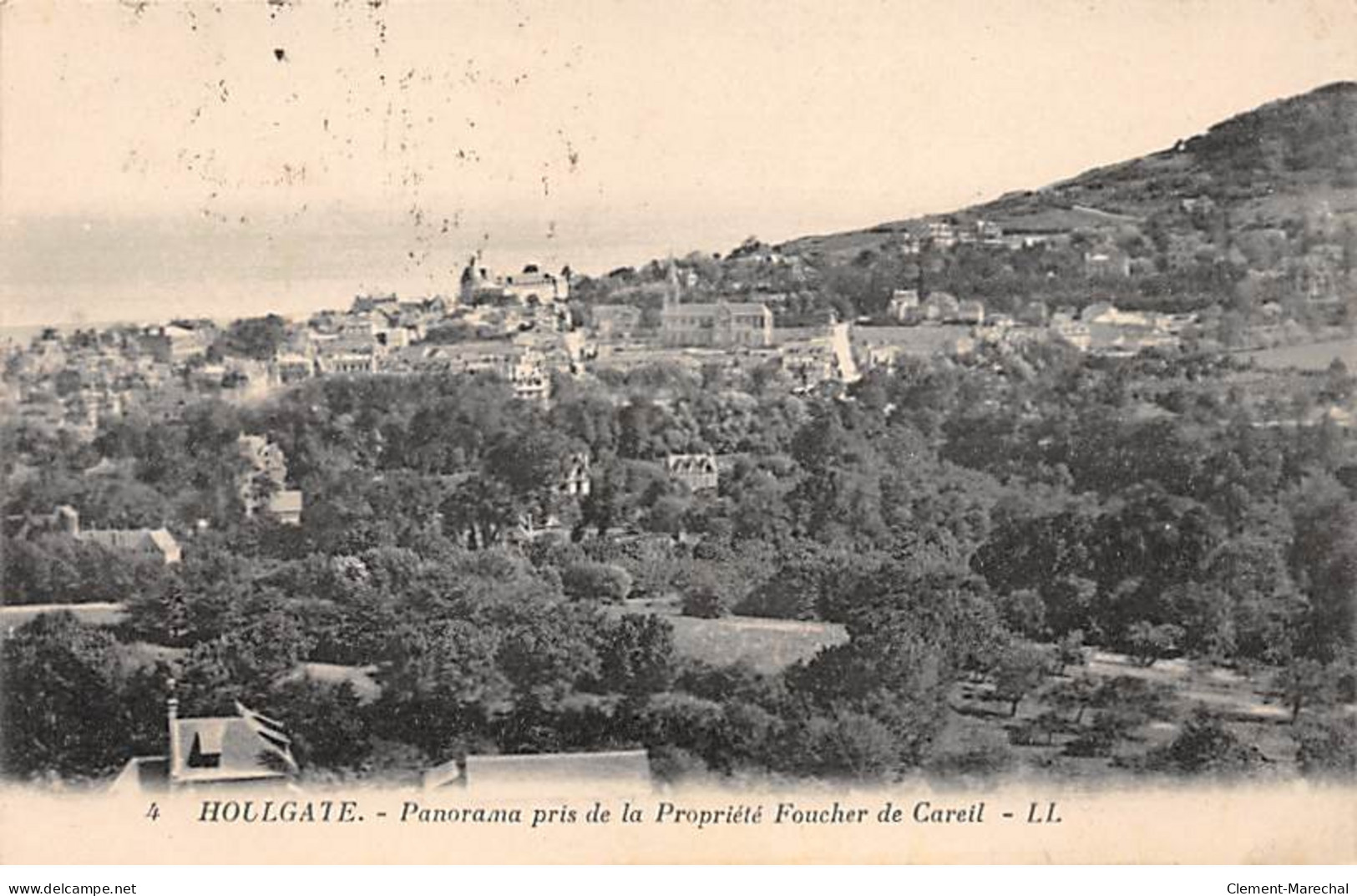 HOULGATE - Panorama Pris De La Propriété Foucher De Careil - état - Houlgate