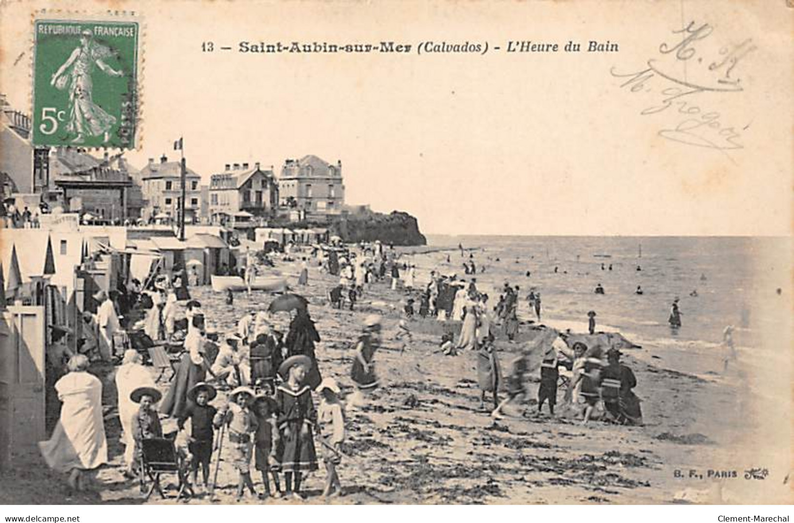 SAINT AUBIN SUR MER - L'Heure Du Bain - Très Bon état - Saint Aubin