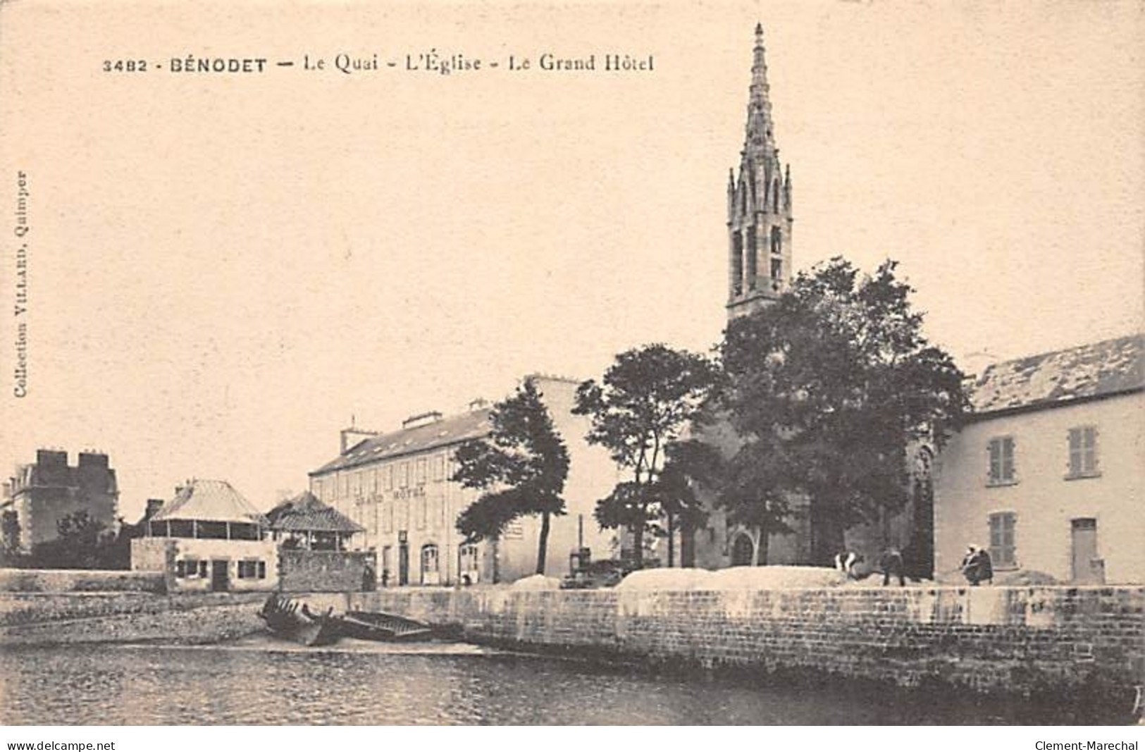 BENODET - Le Quai - L'Eglise - Le Grand Hôtel - Très Bon état - Bénodet