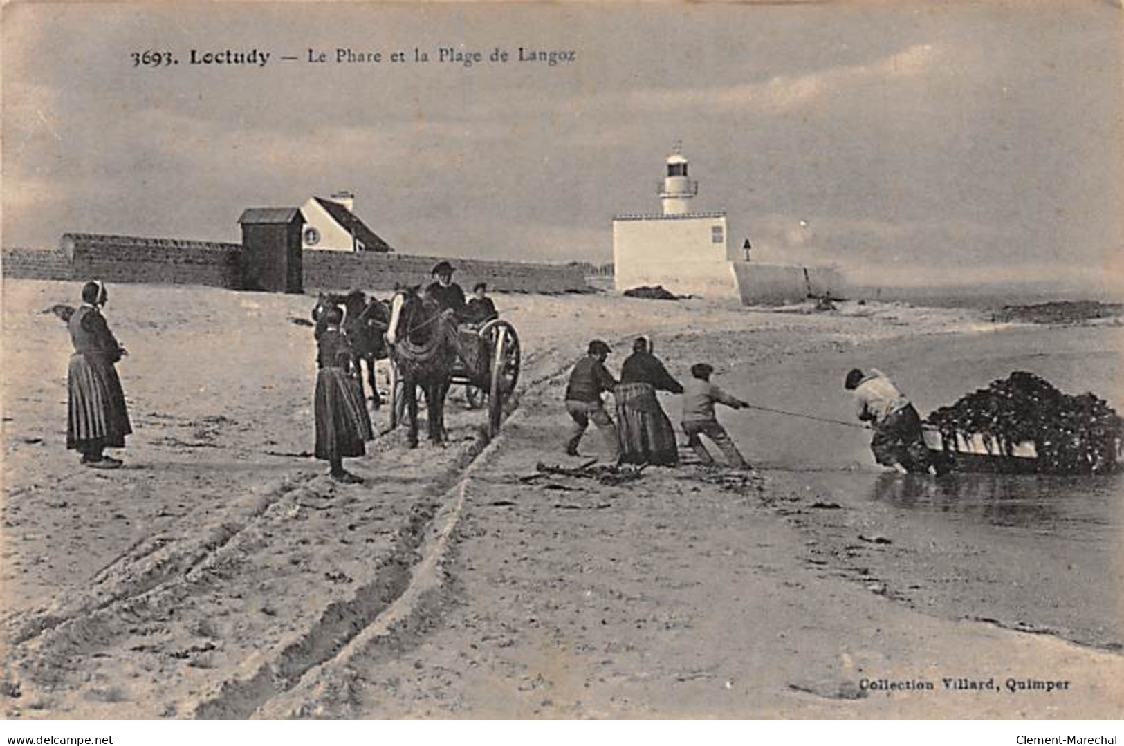 LOCTUDY - Le Phare Et La Plage De Langoz - Très Bon état - Loctudy