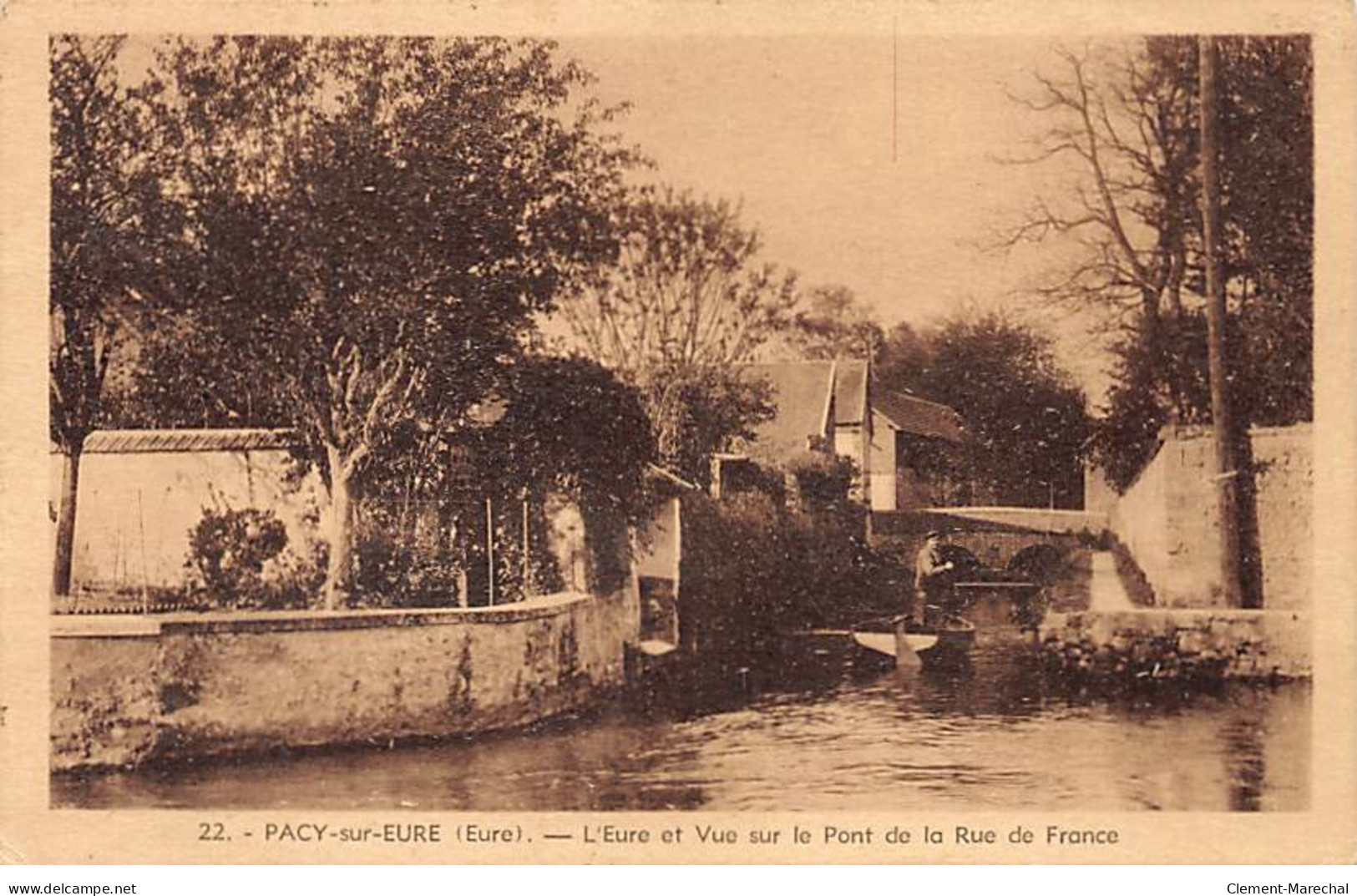 PACY SUR EURE - L'Eure Et Vue Sur Le Pont De La Rue De France - Très Bon état - Pacy-sur-Eure