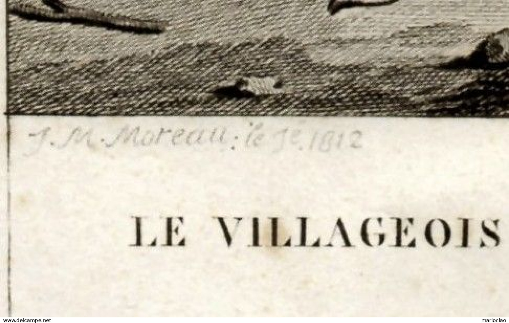 ST-FR Le Villageois Et Le Serpent 1812 Par Jean-Michel Moreau Le Jeune - Estampes & Gravures