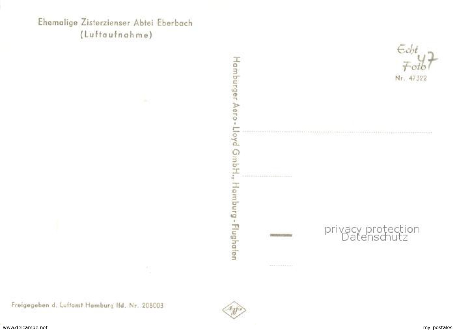 73333228 Eberbach Neckar Ehem Zisterzienser Abtei Fliegeraufnahme Eberbach Necka - Eberbach