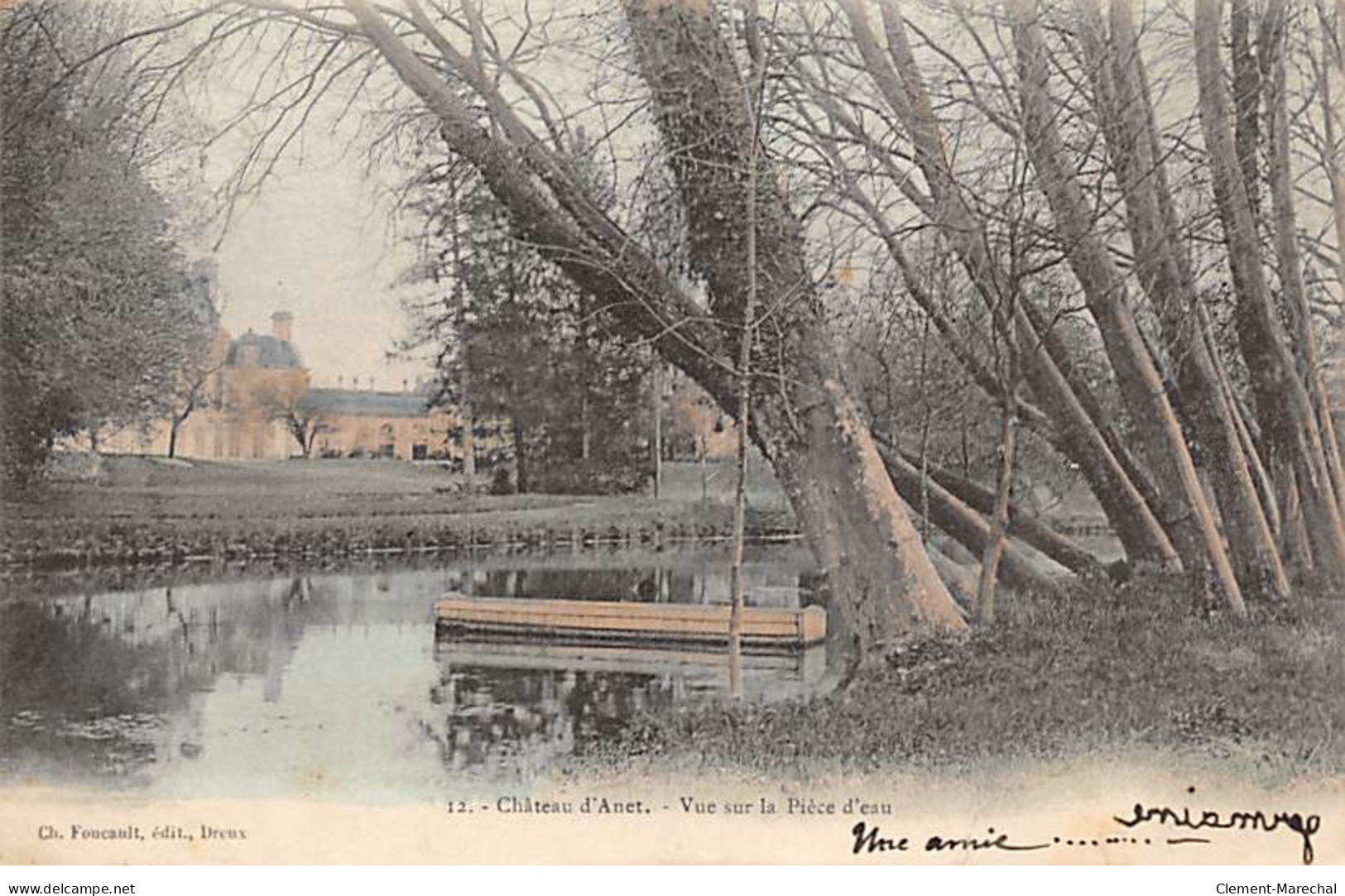 Château D'ANET - Vue Sur La Pièce D'eau - Très Bon état - Anet