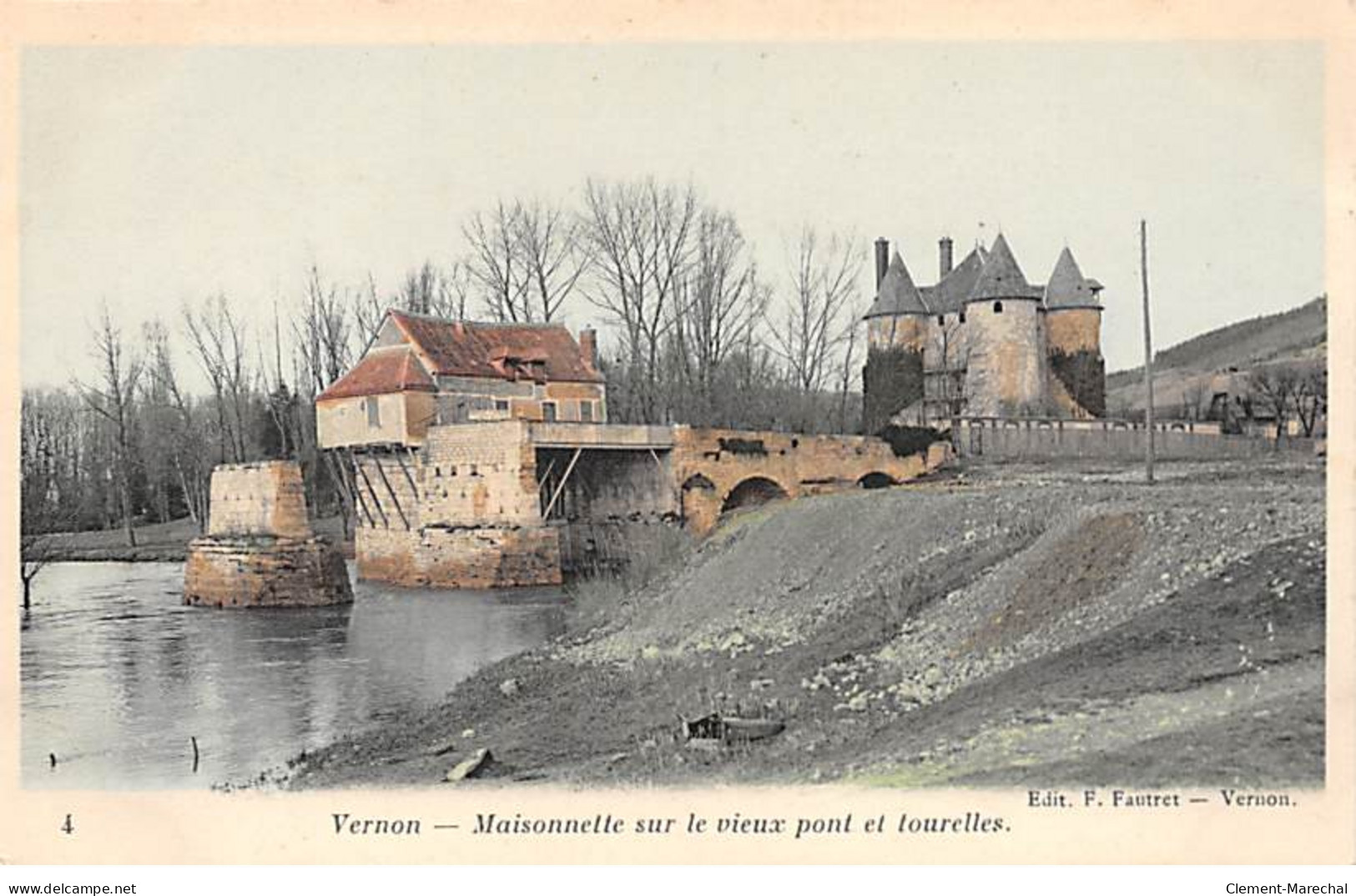 VERNON - Maisonnette Sur Le Vieux Pont Et Tourelles - Très Bon état - Vernon