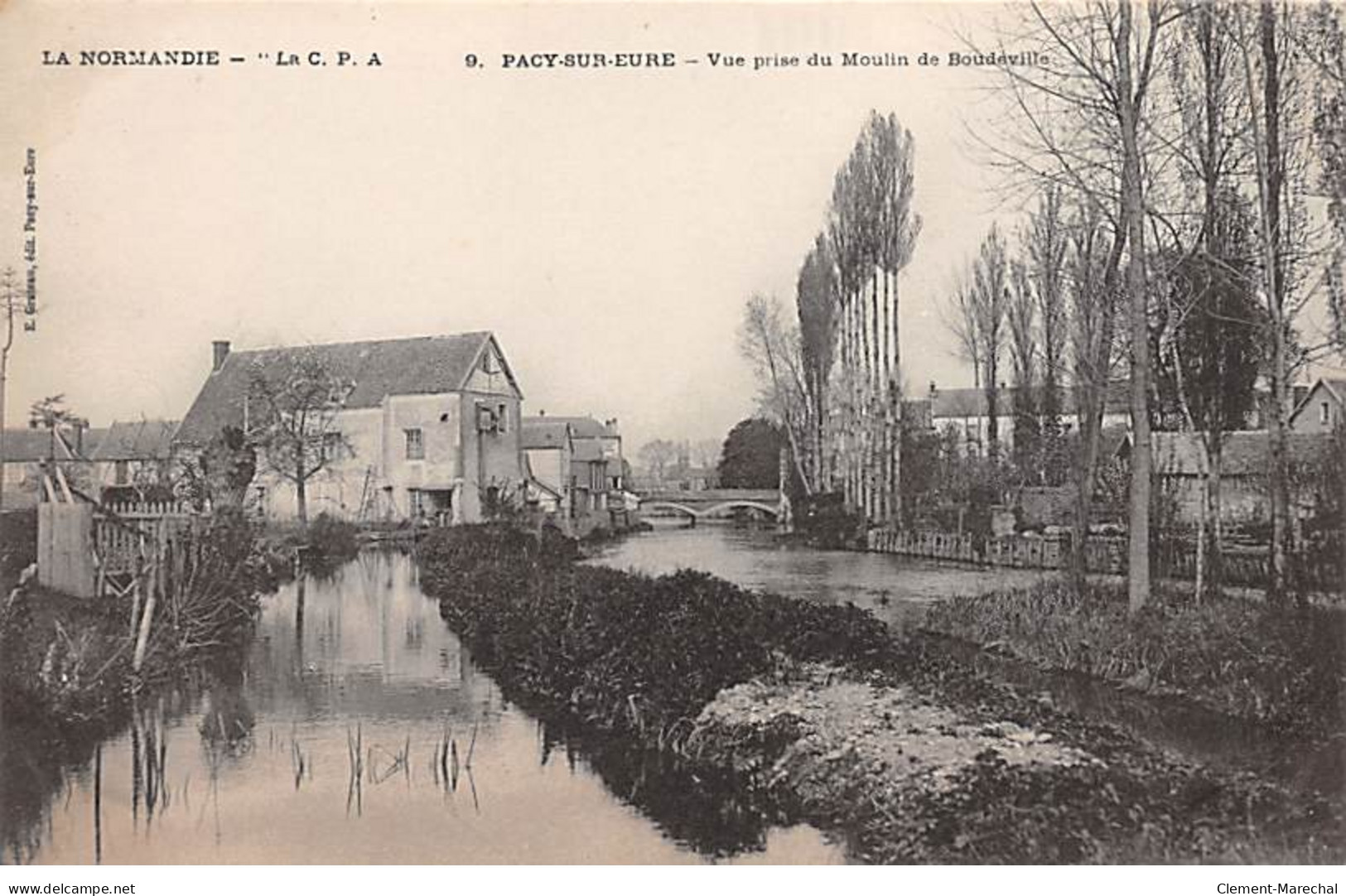 PACY SUR EURE - Vue Prise Du Moulin De Boudeville - Très Bon état - Pacy-sur-Eure