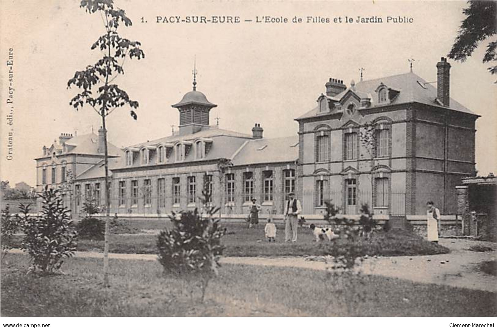 PACY SUR EURE - L'Ecole De Filles Et Le Jardin Public - Très Bon état - Pacy-sur-Eure