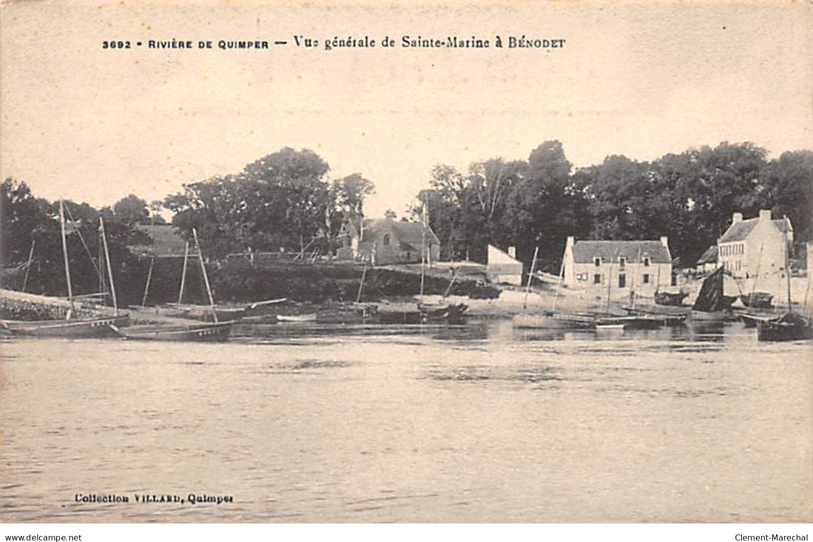 Rivière De Quimper - Vue Générale De Sainte Marine à BENODET - Très Bon état - Bénodet