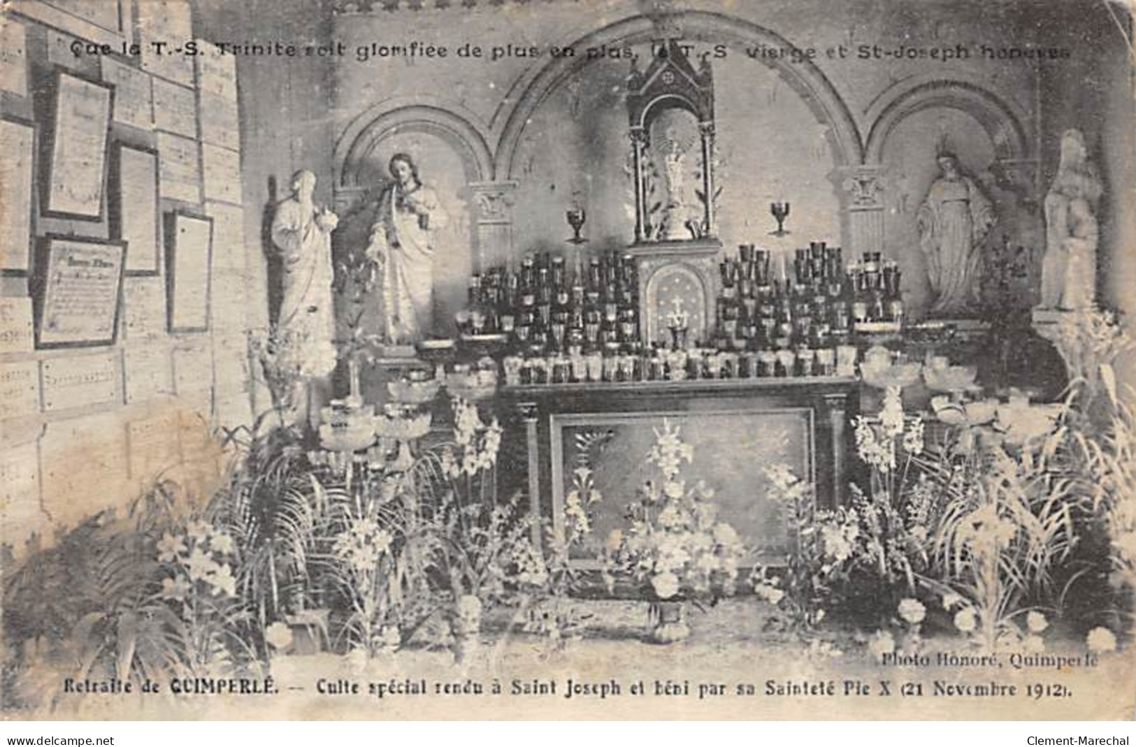Retraite De QUIMPERLE - Culte Spécial Rendu à Saint Joseph - 21 Novembre 1912 - Très Bon état - Quimperlé