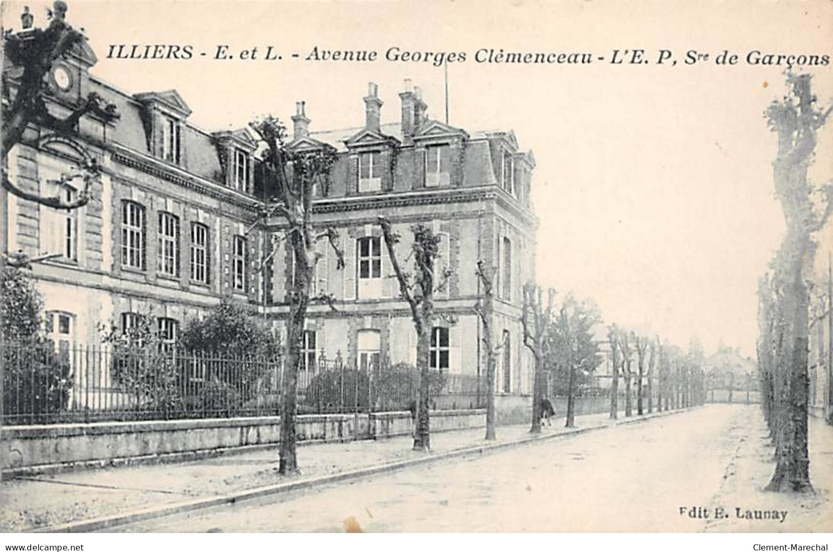 ILLIERS - Avenue Georges Clémenceau - L'EP, Sre De Garçons - Très Bon état - Illiers-Combray