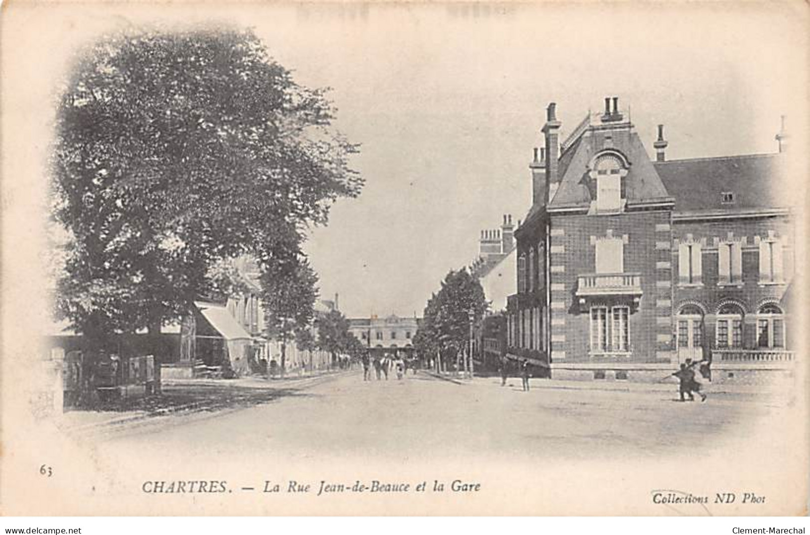CHARTRES - La Rue Jean De Beauce Et La Gare - Très Bon état - Chartres