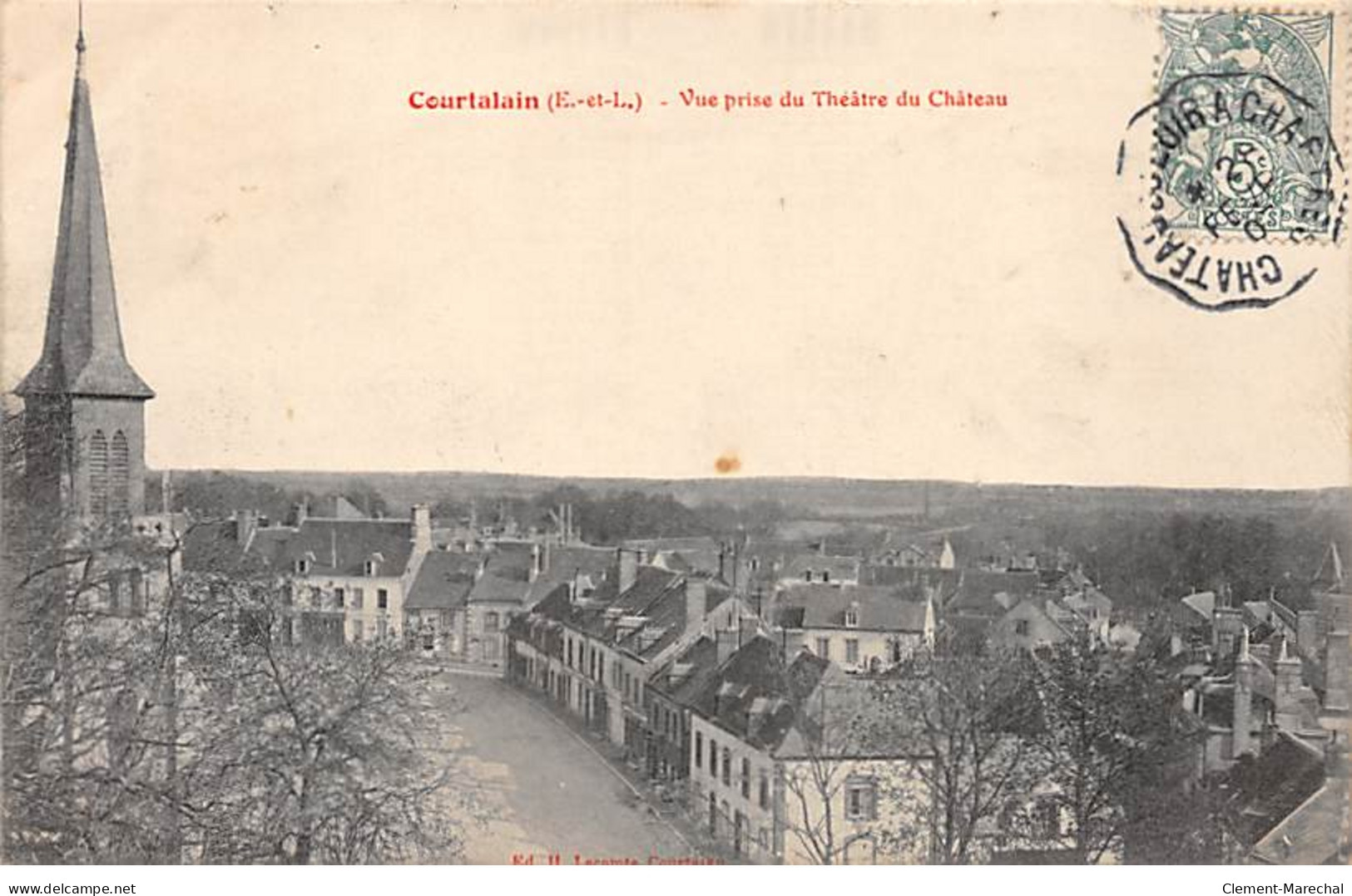 COURTALAIN - Vue Prise Du Théâtre Du Château - Très Bon état - Courtalain