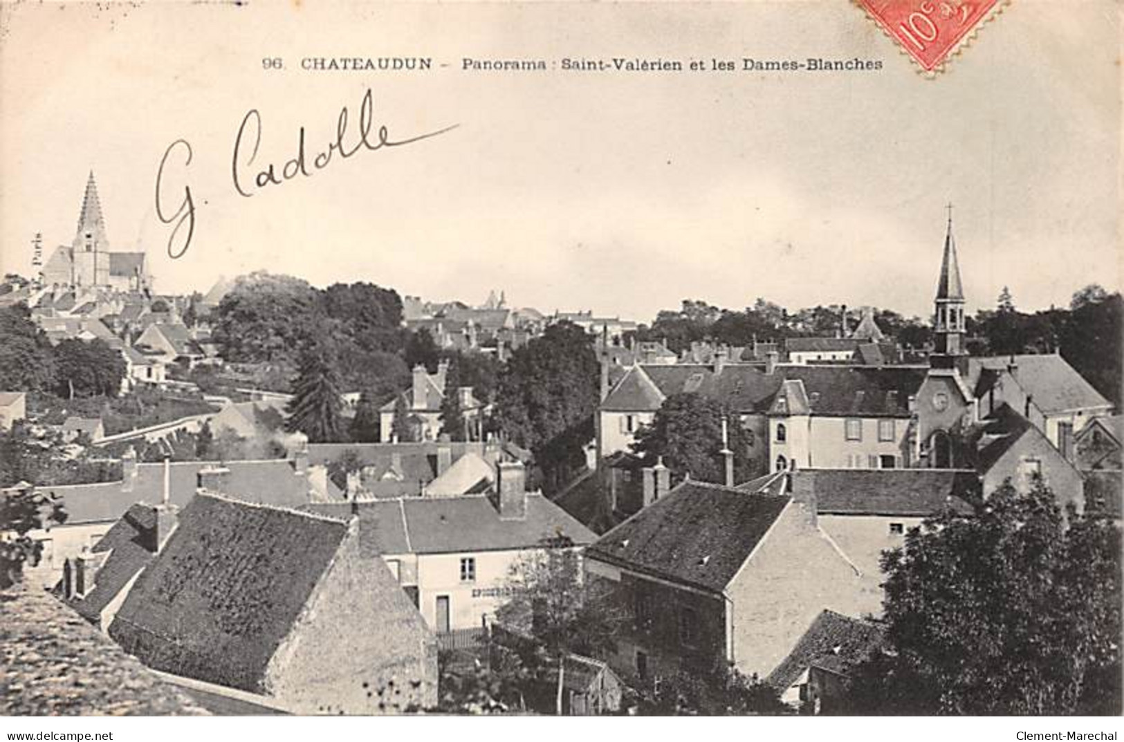 CHATEAUDUN - Panorama : Saint Valérien Et Les Dames Blanches - Très Bon état - Chateaudun
