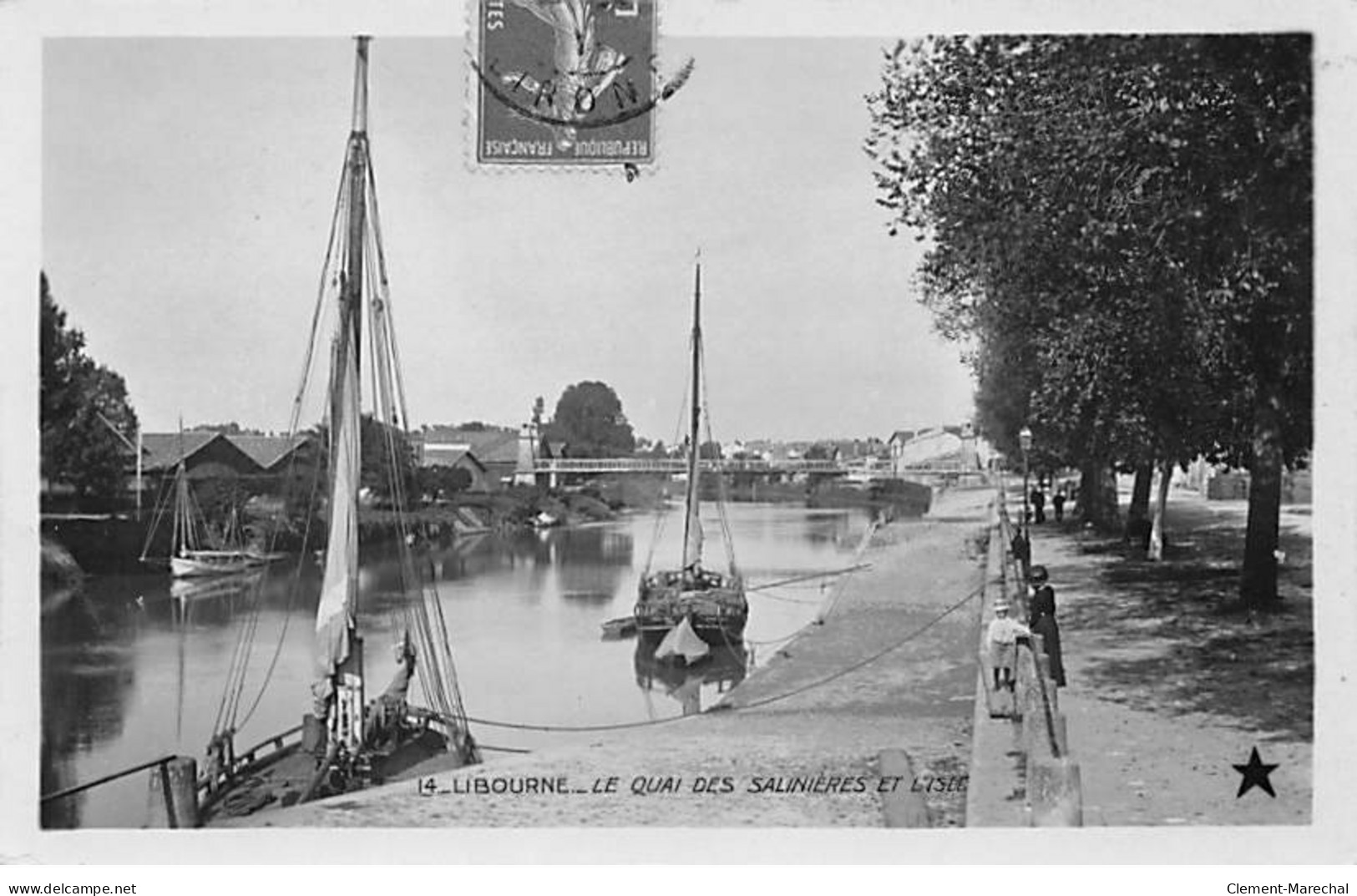 LIBOURNE - Le Quai Des Salinières Et L'Isle - Très Bon état - Libourne