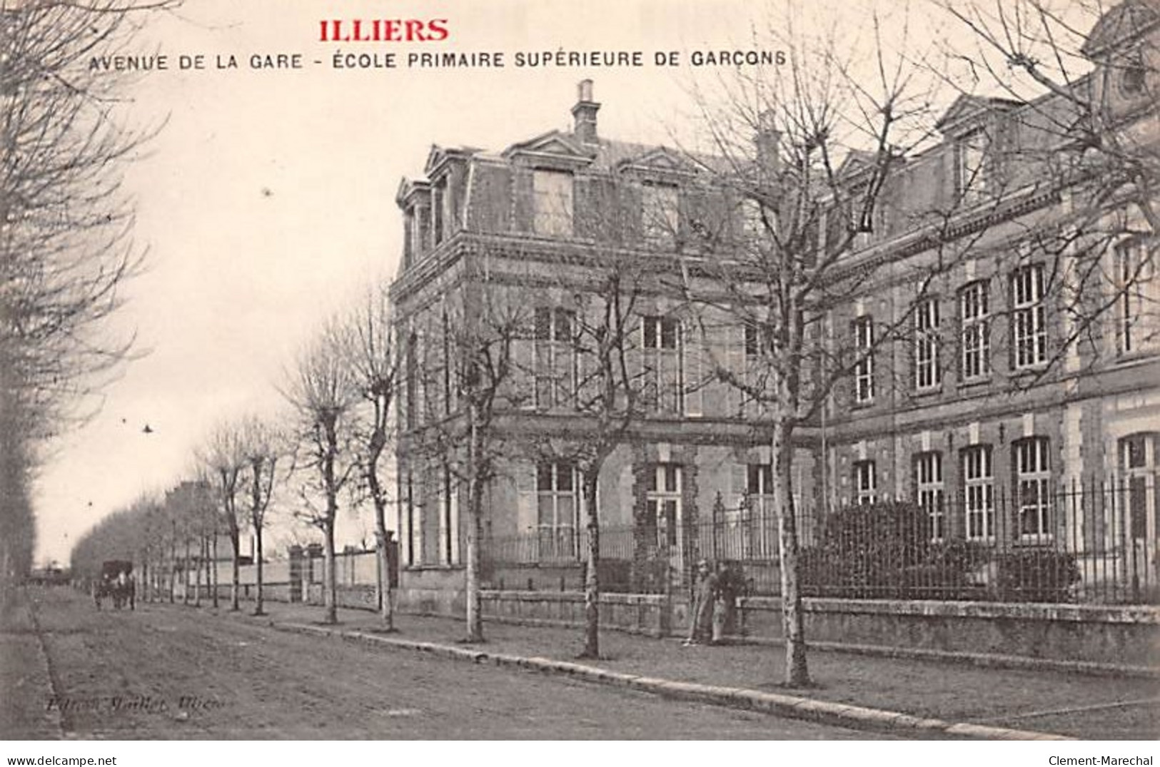 ILLIERS - Avenue De La Gare - Ecole Primaire Supérieure De Garçons - Très Bon état - Illiers-Combray