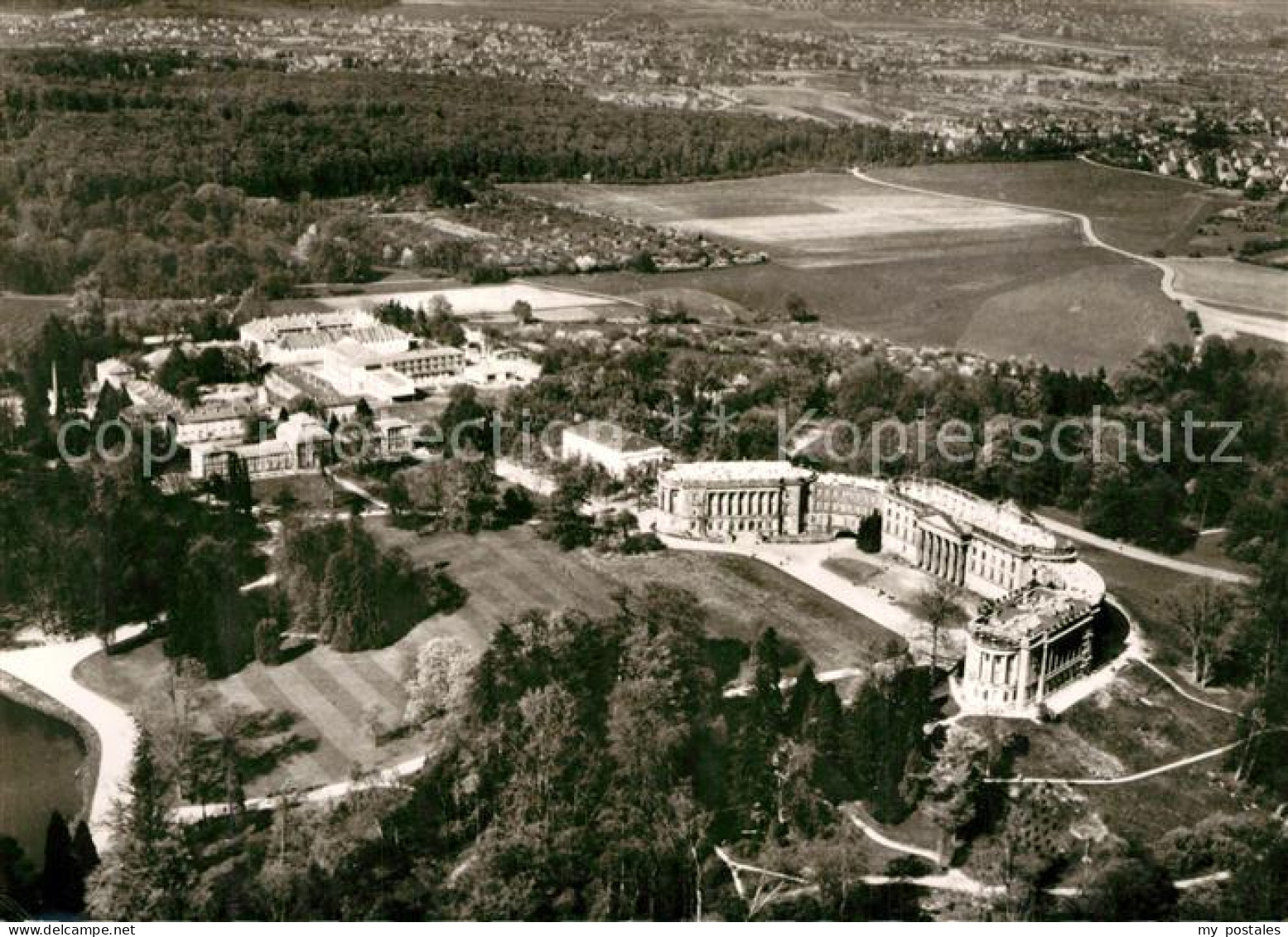 73333153 Wilhelmshoehe Kassel Schloss Gewaechshaus Schlosshotel Fliegeraufnahme  - Kassel