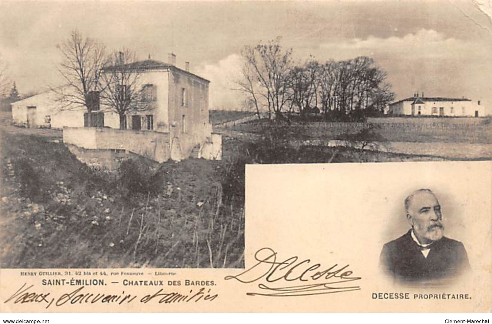 SAINT EMILION - Châteaux Des Bardes - Decesse Propriétaire - Très Bon état - Saint-Emilion