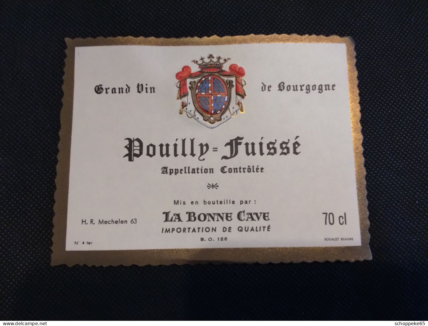 6 X Etiket Mechelen Malines La Bonne Cave - Bourgogne
