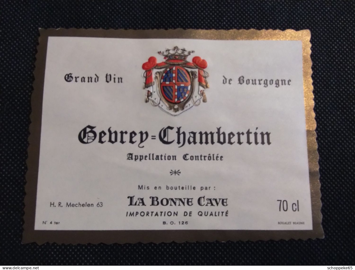 6 X Etiket Mechelen Malines La Bonne Cave - Bourgogne