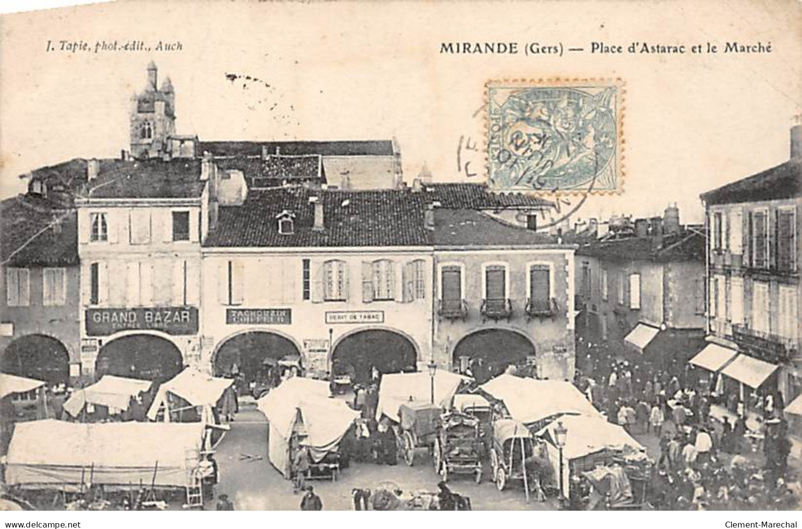 MIRANDE - Place D'Astarac Et Le Marché - Très Bon état - Mirande