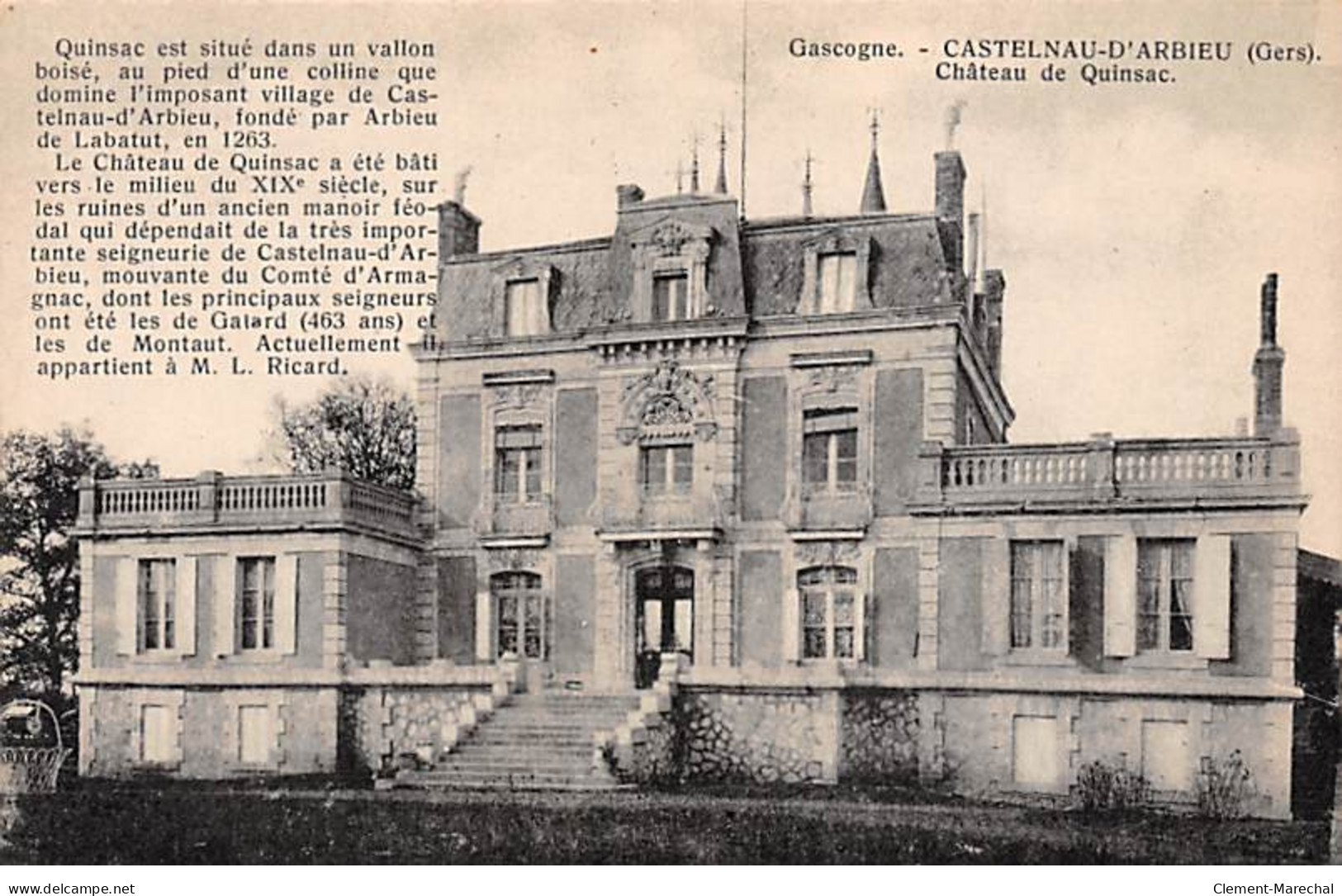 CASTELNAU D'ARBIEU - Château De Quinsac - Très Bon état - Altri & Non Classificati