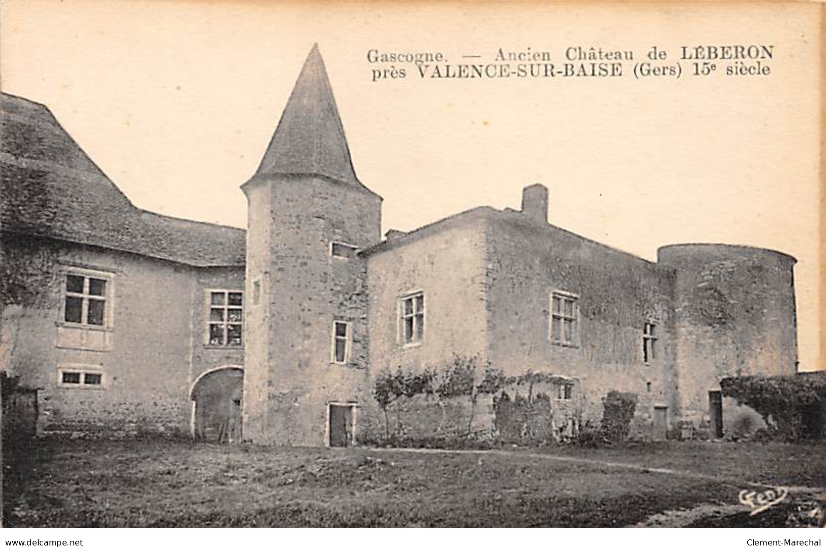 Ancien Château De LEBERON Près Valence Sur Baise - Très Bon état - Other & Unclassified