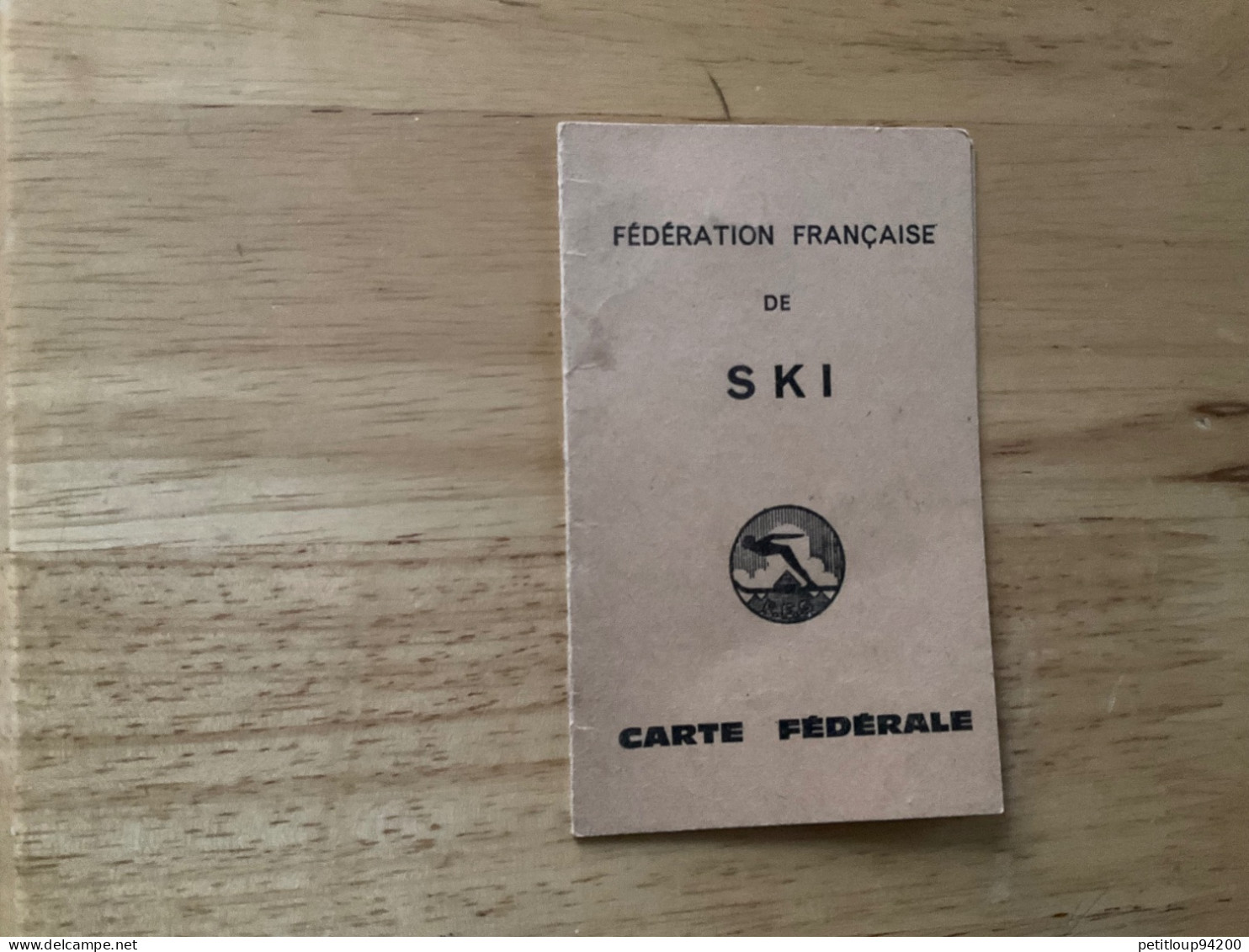 FÉDÉRATION FRANÇAISE DE SKI Carte Fédérale  FFS  Comité PARIS  Année 1965 - Mitgliedskarten