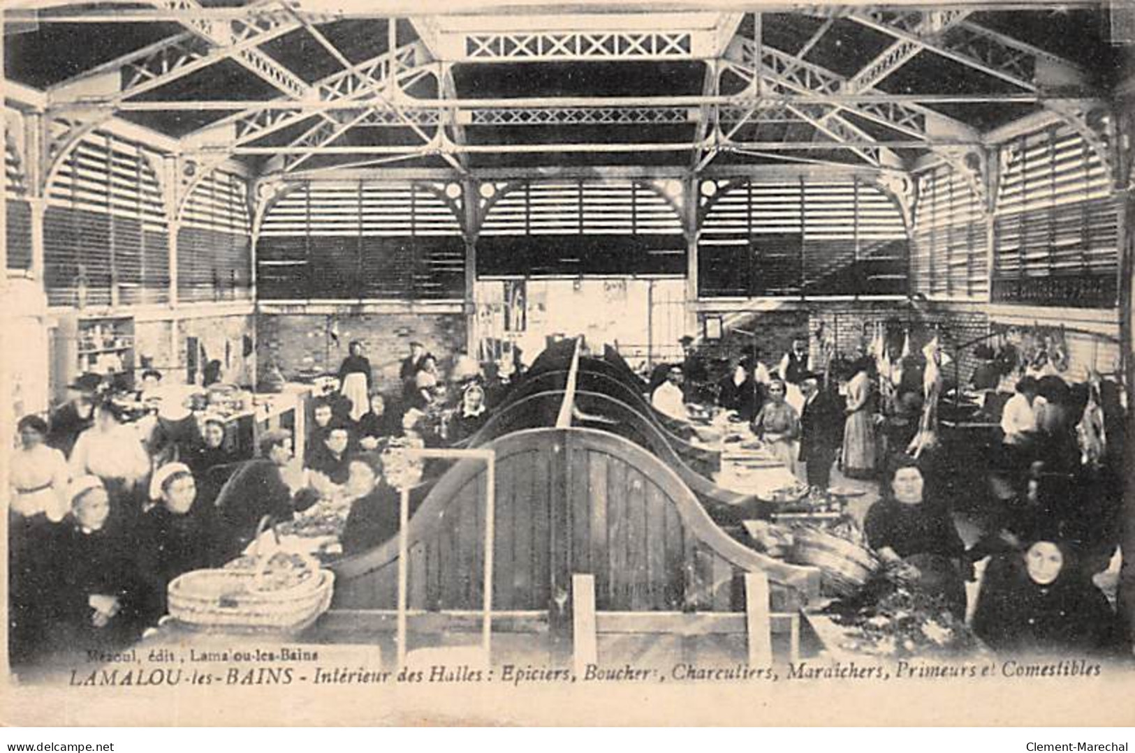 LAMALOU LES BAINS - Intérieur Des Halles - Très Bon état - Lamalou Les Bains