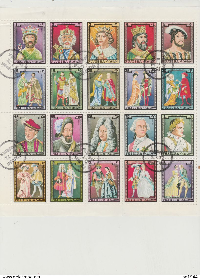 Fujeira Ensemble De 115 Timbres Différents - Fudschaira