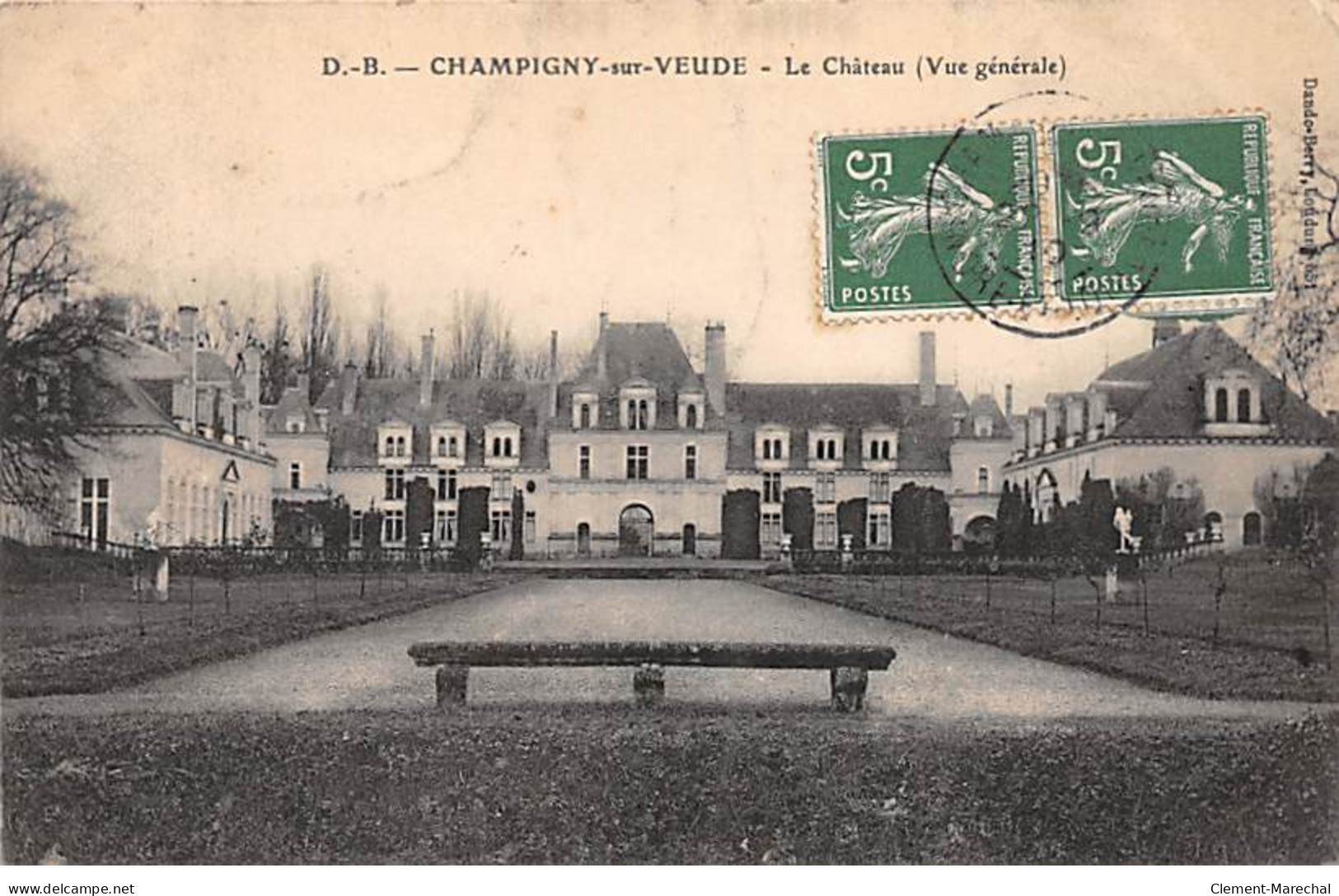 CHAMPIGNY SUR VEUDE - Le Château (Vue Générale) - Très Bon état - Champigny-sur-Veude