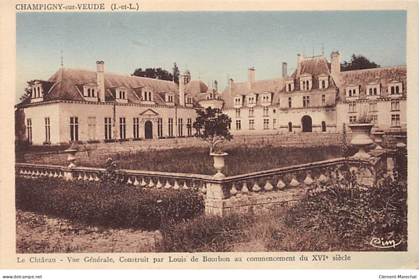 CHAMPIGNY SUR VEUDE - Le Château - Vue Générale - Très Bon état - Champigny-sur-Veude