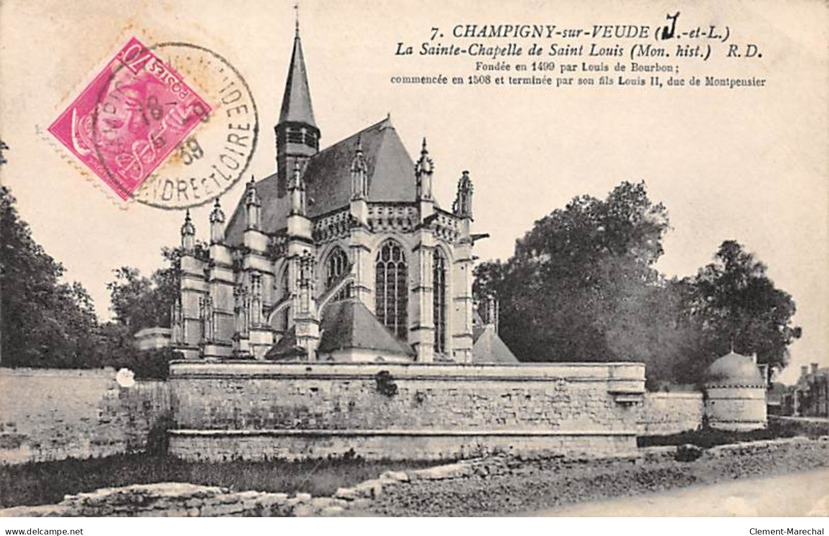CHAMPIGNY SUR VEUDE - La Sainte Chapelle De Saint Louis - Très Bon état - Champigny-sur-Veude