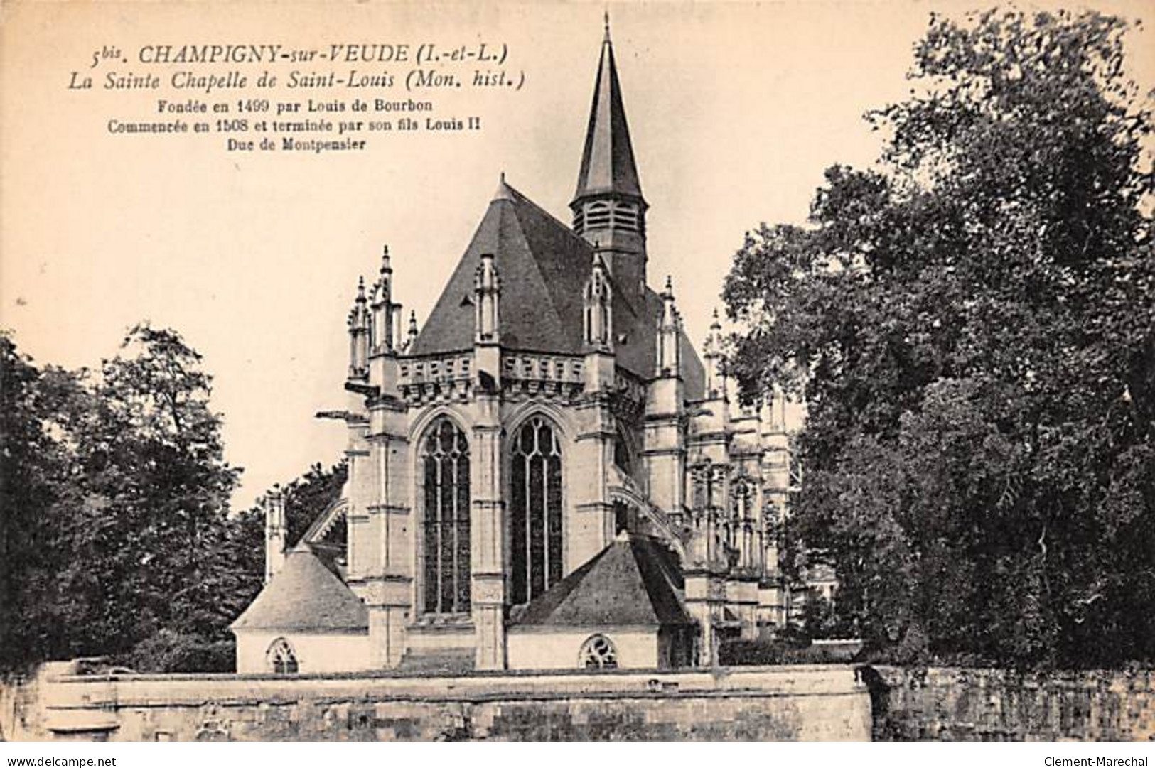 CHAMPIGNY SUR VEUDE - La Sainte Chapelle De Saint Louis - Très Bon état - Champigny-sur-Veude